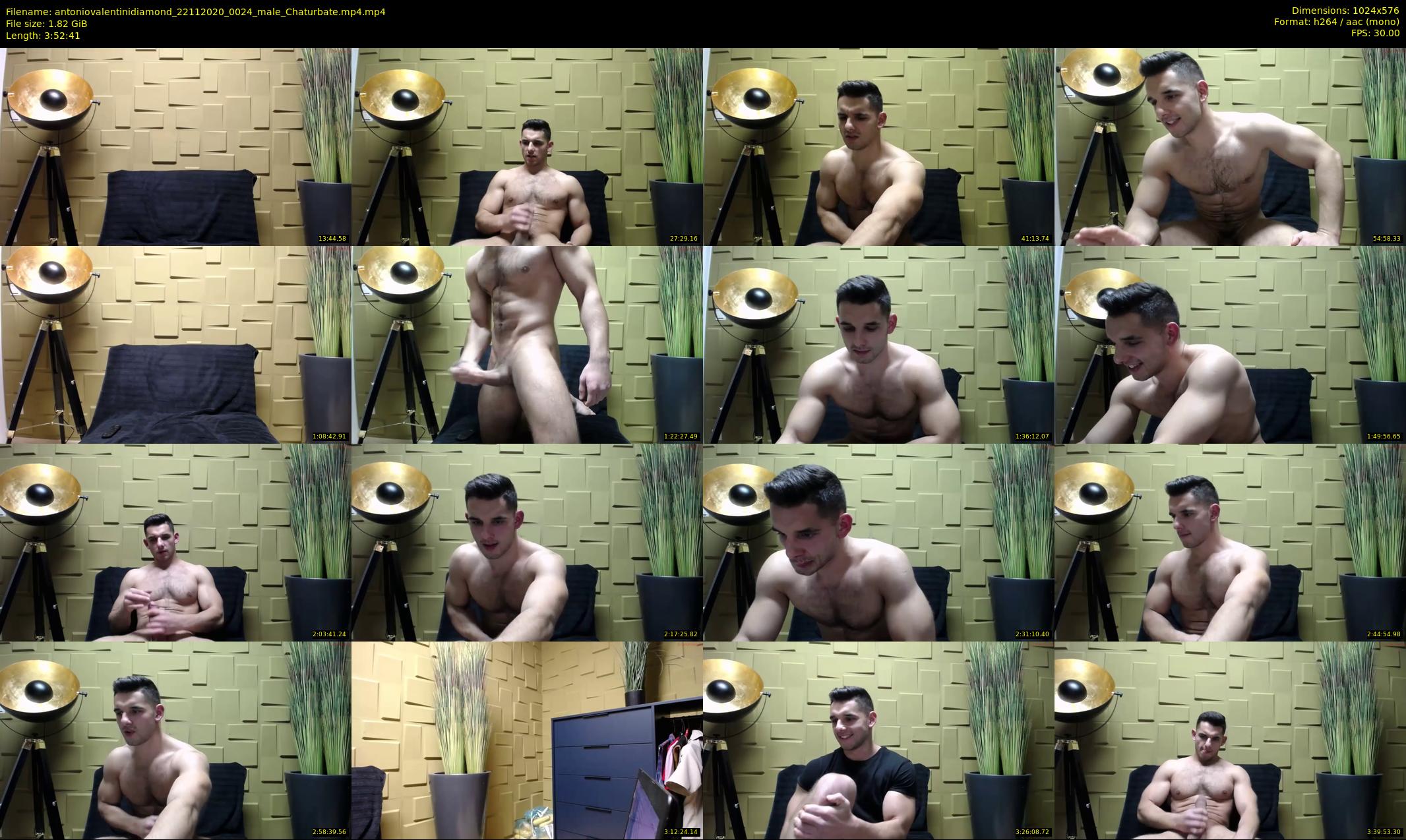 antoniovalentinidiamond — 233 minute Chaturbate male cam show recording, 480p, Nov 22, 2020