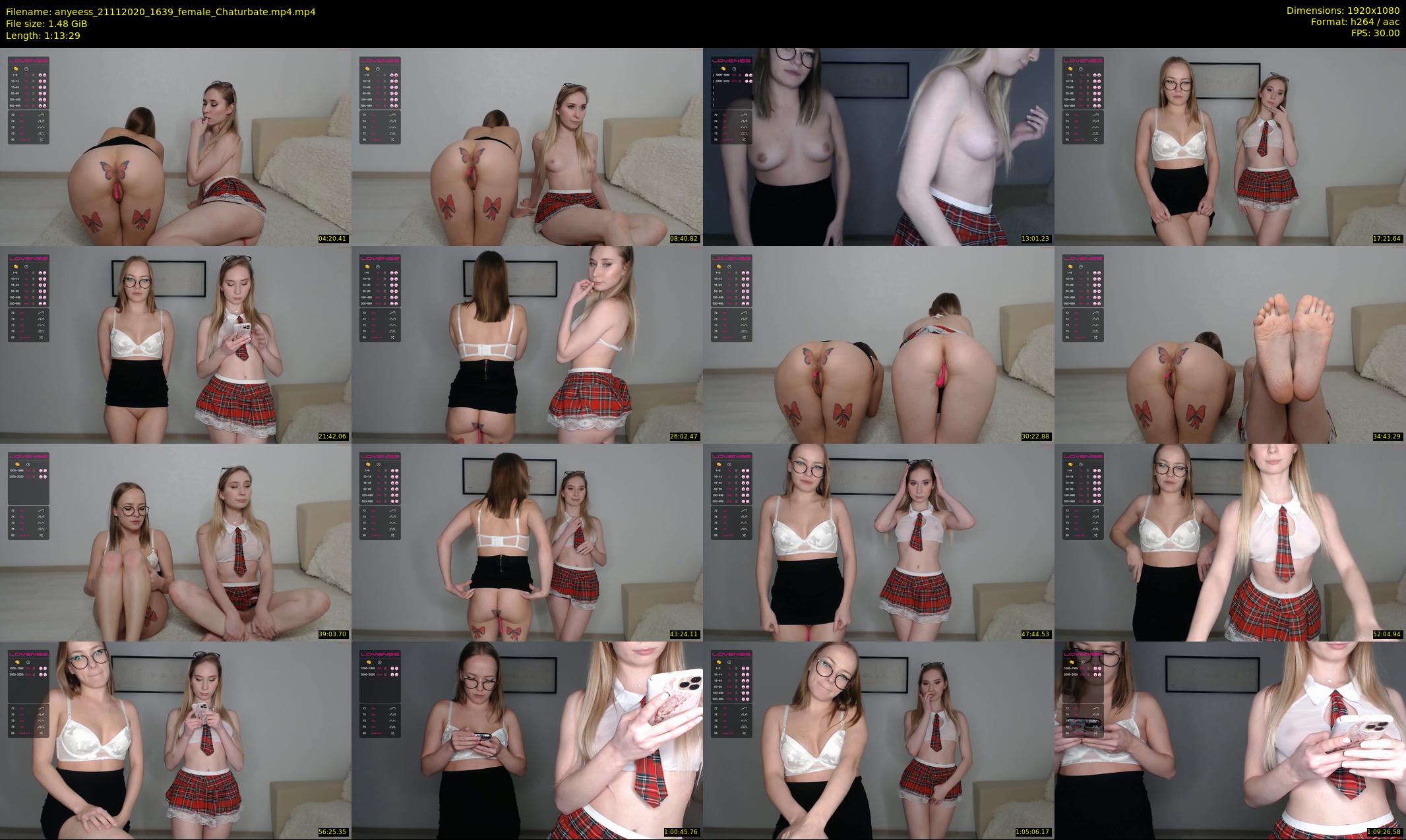 anyeess — 74 minute Chaturbate female cam show recording, 1080p, Nov 21, 2020