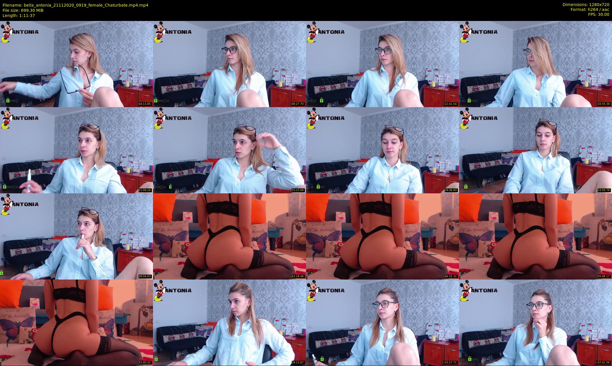 bella_antonia — 72 minute Chaturbate female cam show recording, 720p, Nov 21, 2020