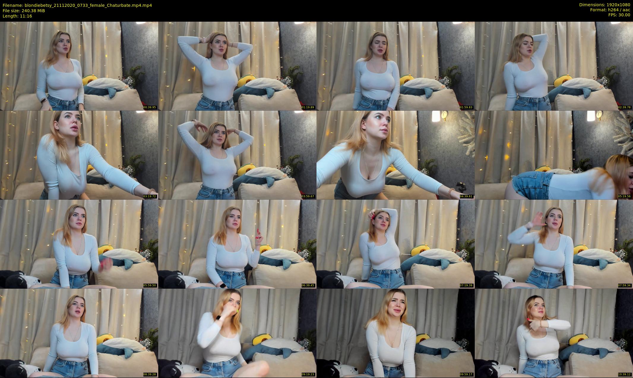 blondiebetsy — 12 minute Chaturbate female cam show recording, 1080p, Nov 21, 2020