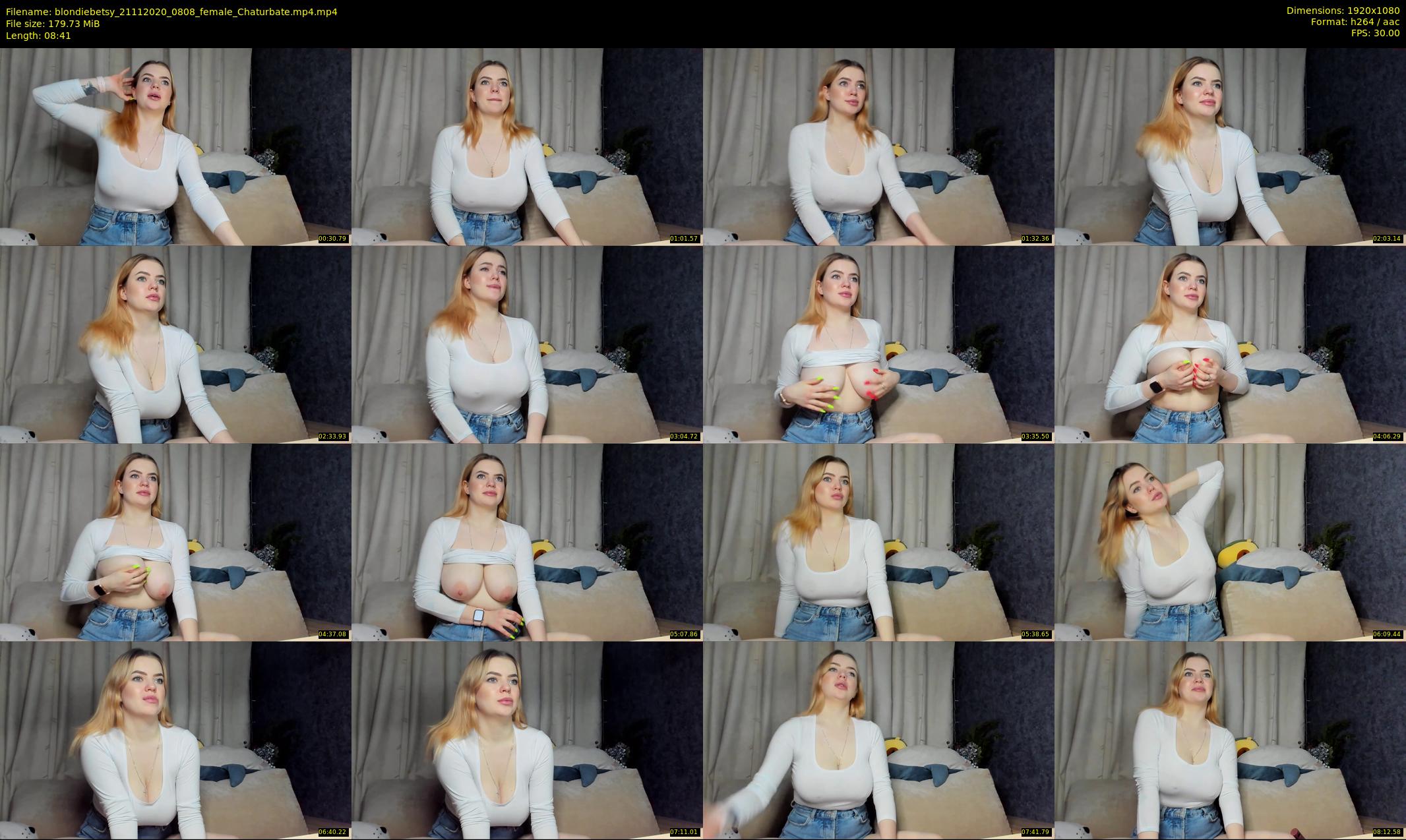 blondiebetsy — 9 minute Chaturbate female cam show recording, 1080p, Nov 21, 2020