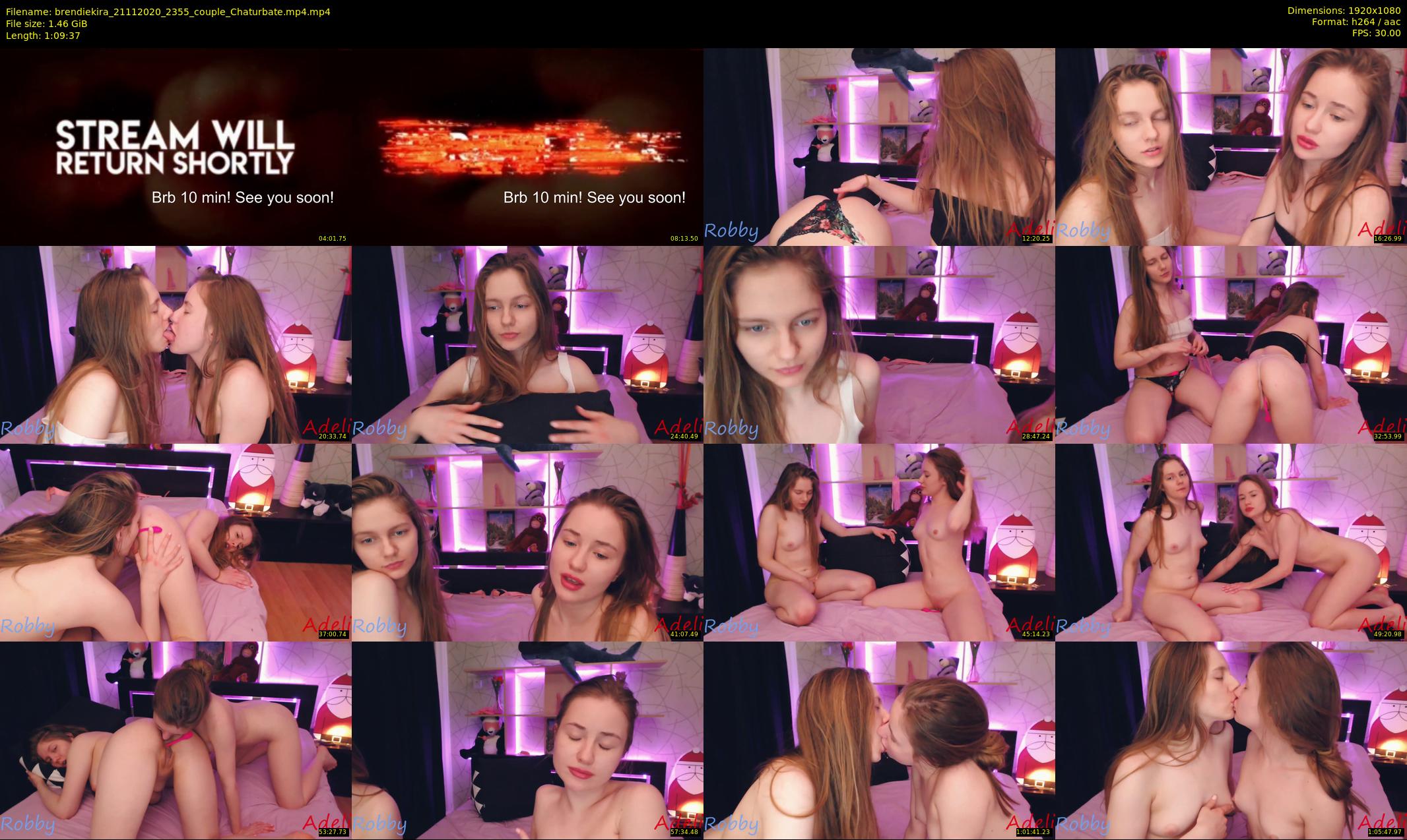brendiekira — 70 minute Chaturbate couple cam show recording, 1080p, Nov 21, 2020