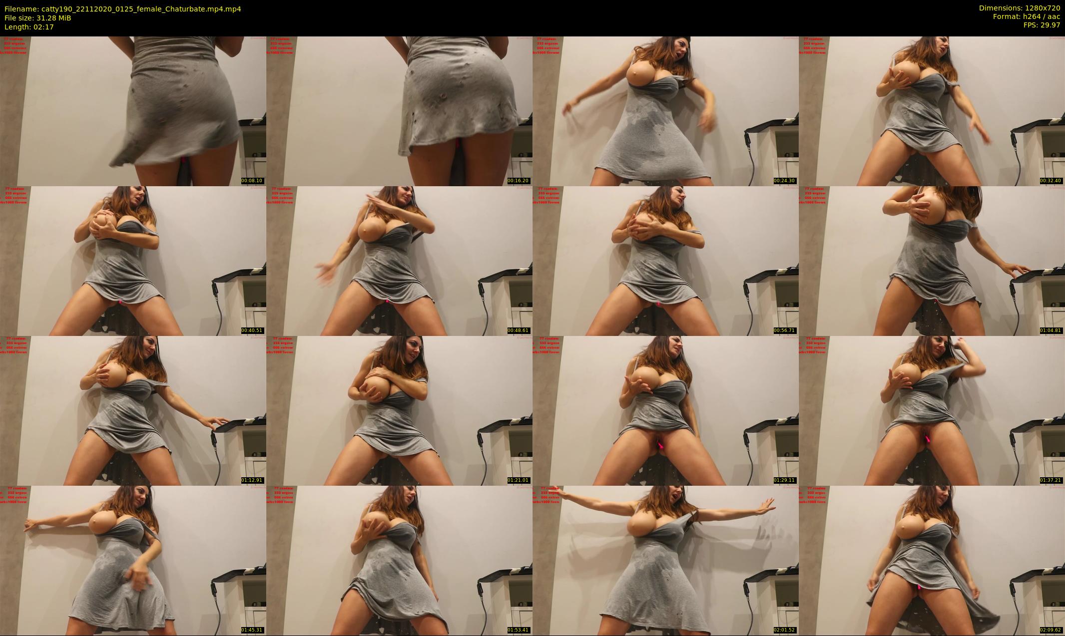 catty190 — 3 minute Chaturbate female cam show recording, 720p, Nov 22, 2020