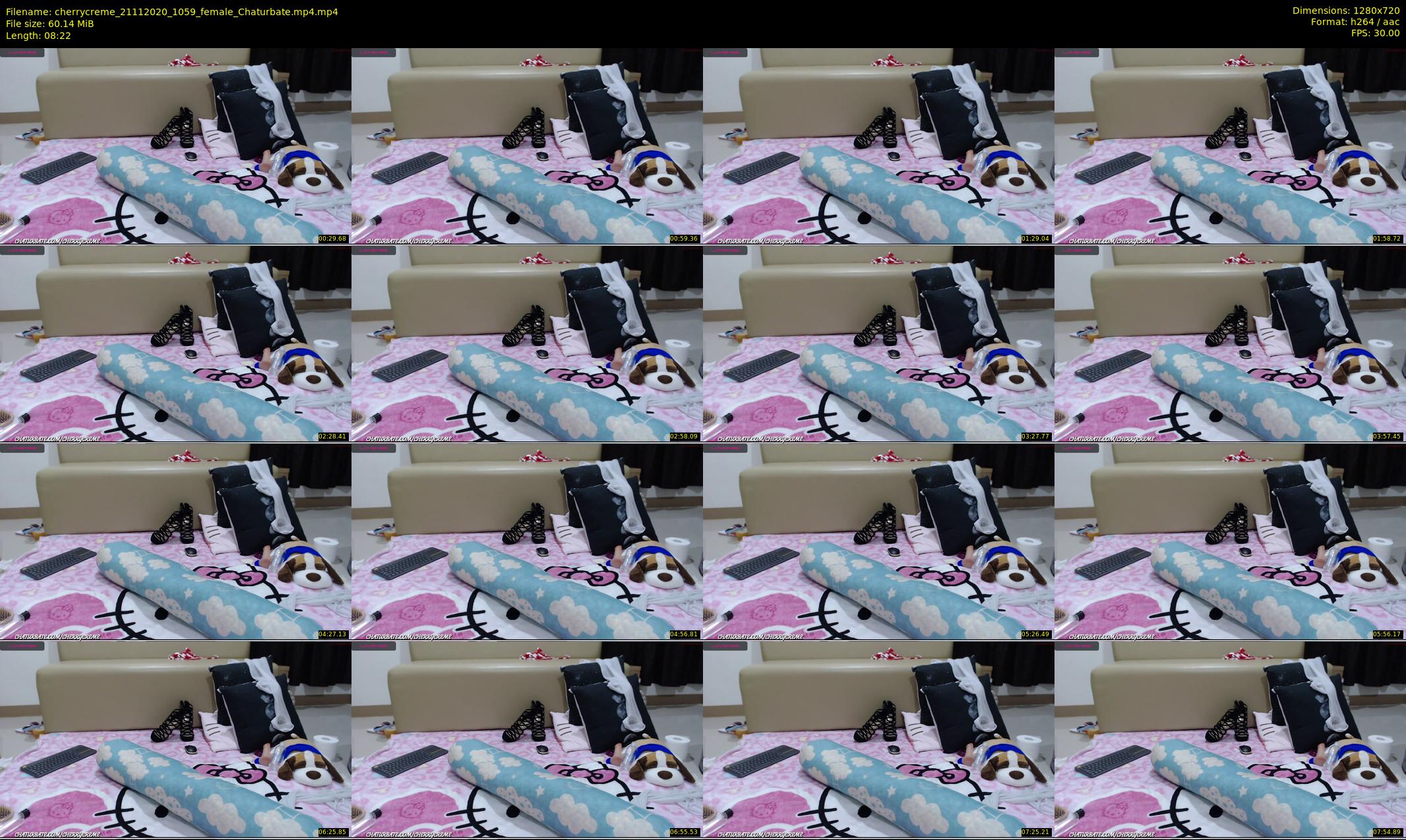 cherrycreme — 9 minute Chaturbate female cam show recording, 720p, Nov 21, 2020