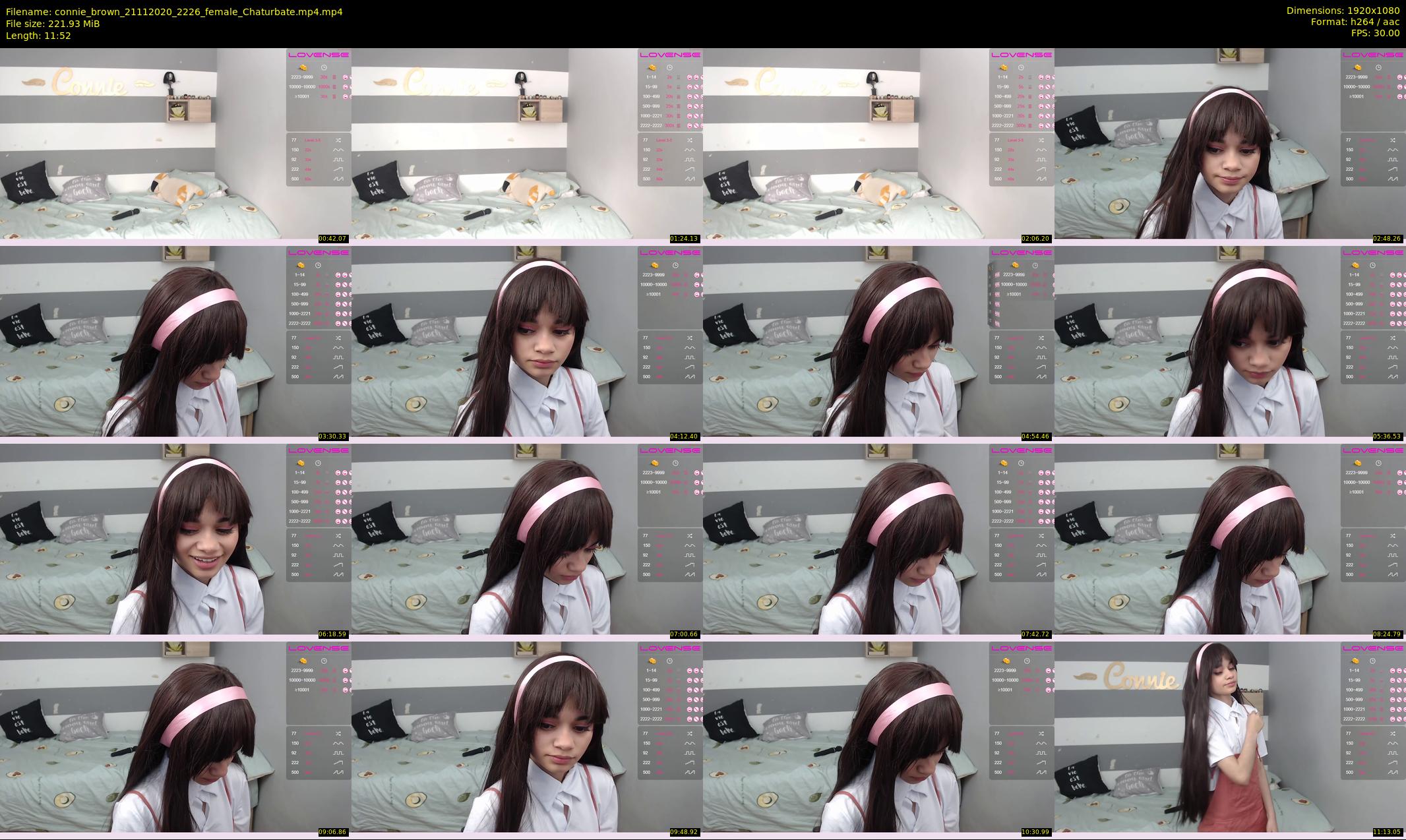 connie_brown — 12 minute Chaturbate female cam show recording, 1080p, Nov 21, 2020