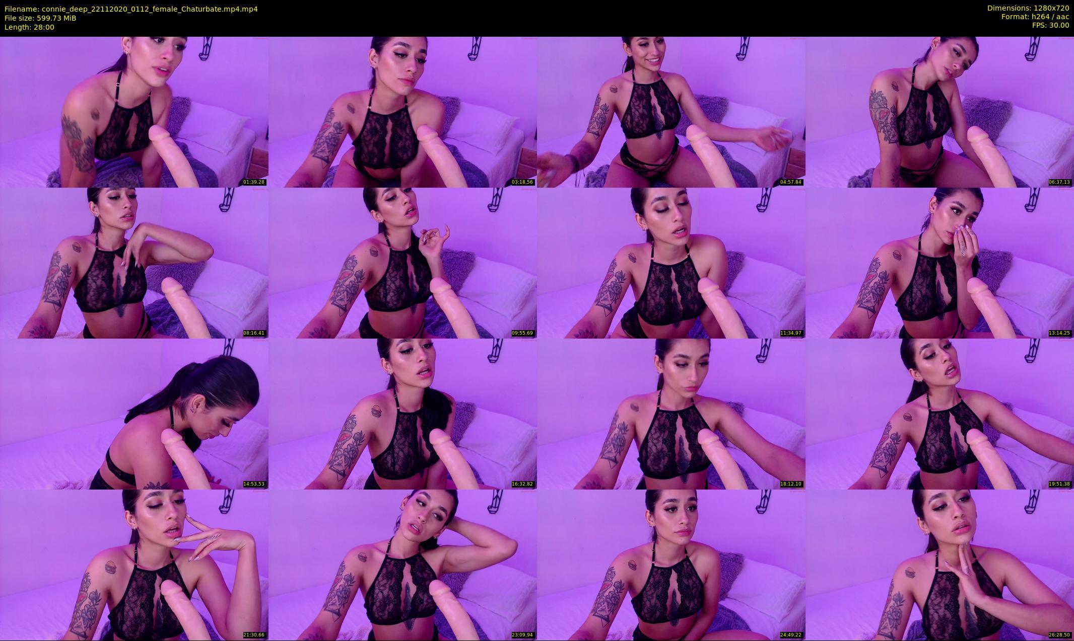 connie_deep — 28 minute Chaturbate female cam show recording, 720p, Nov 22, 2020