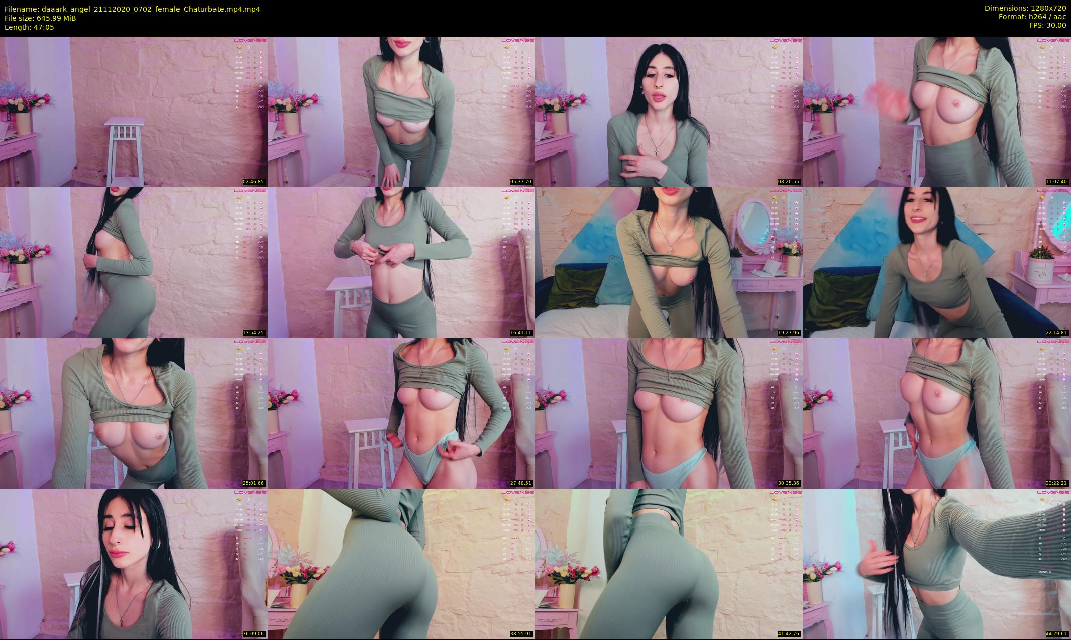 daaark_angel — 48 minute Chaturbate female cam show recording, 720p, Nov 21, 2020