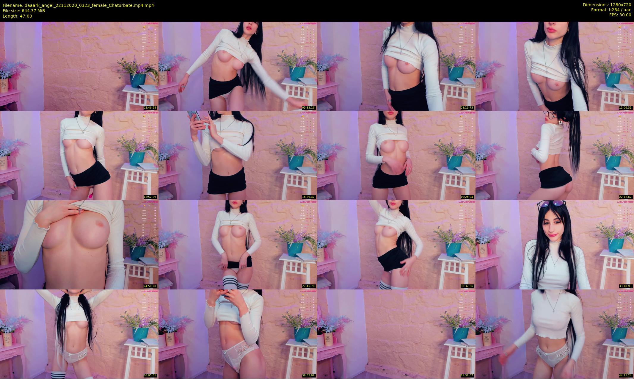 daaark_angel — 47 minute Chaturbate female cam show recording, 720p, Nov 22, 2020