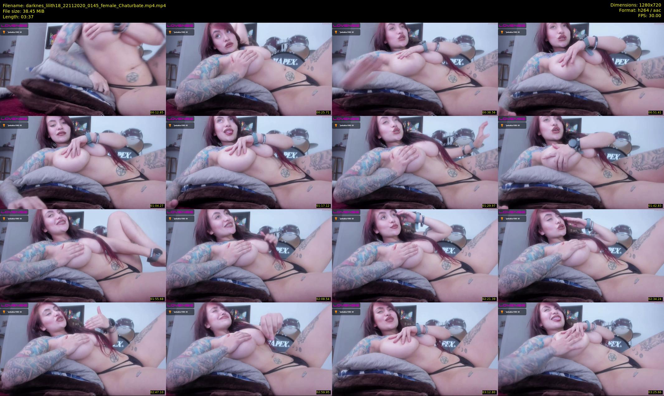 darknes_lilith18 — 4 minute Chaturbate female cam show recording, 720p, Nov 22, 2020