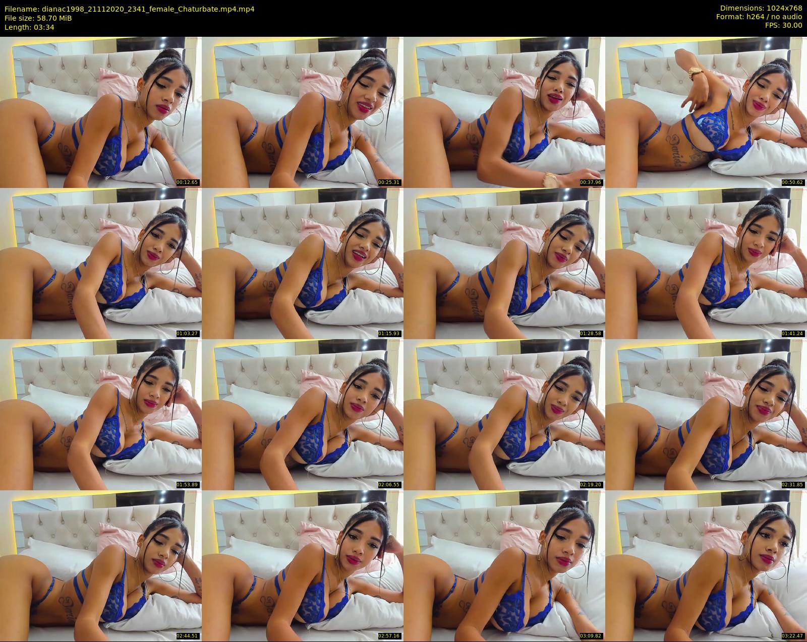 dianac1998 — 4 minute Chaturbate female cam show recording, 720p, Nov 21, 2020