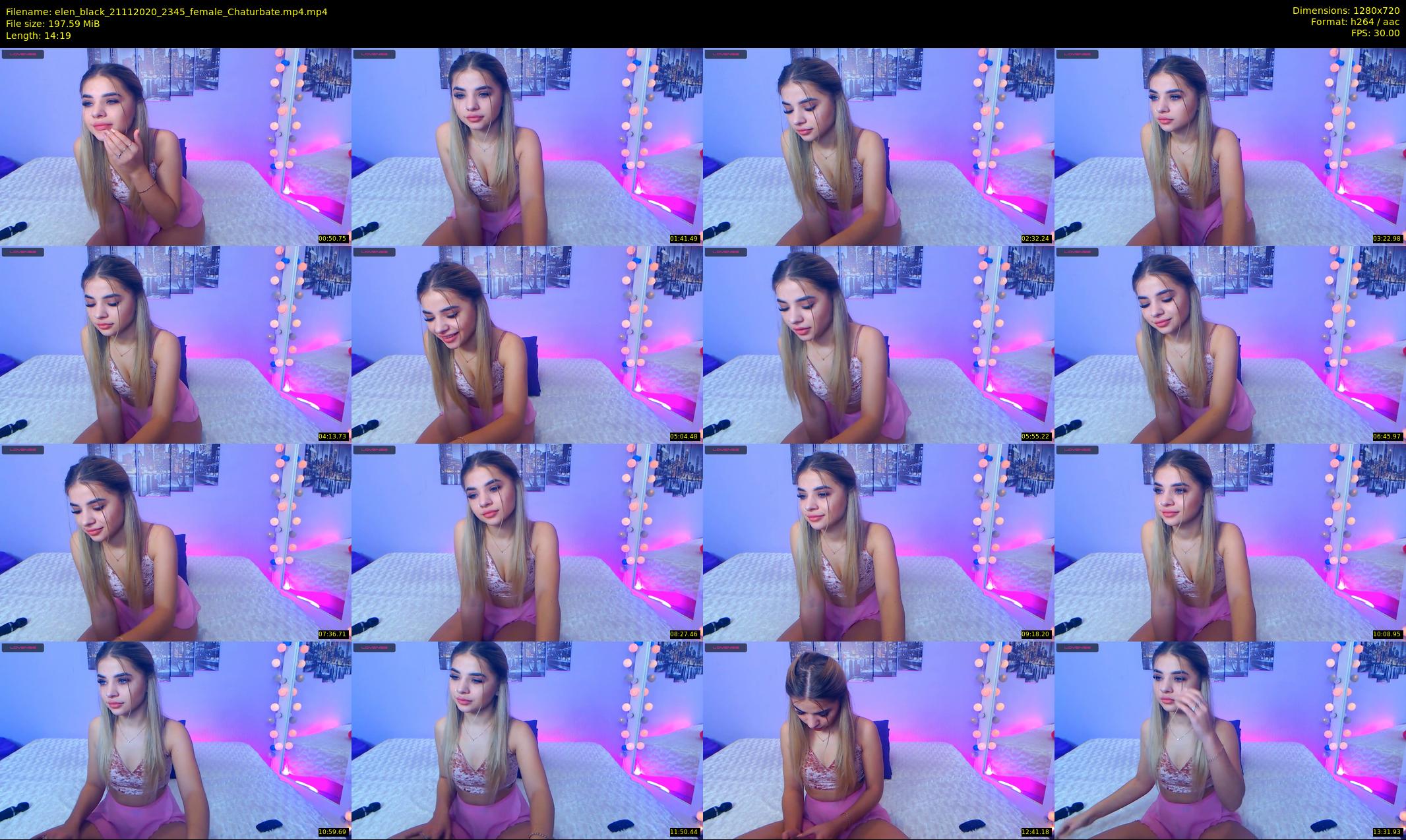 elen_black — 15 minute Chaturbate female cam show recording, 720p, Nov 21, 2020