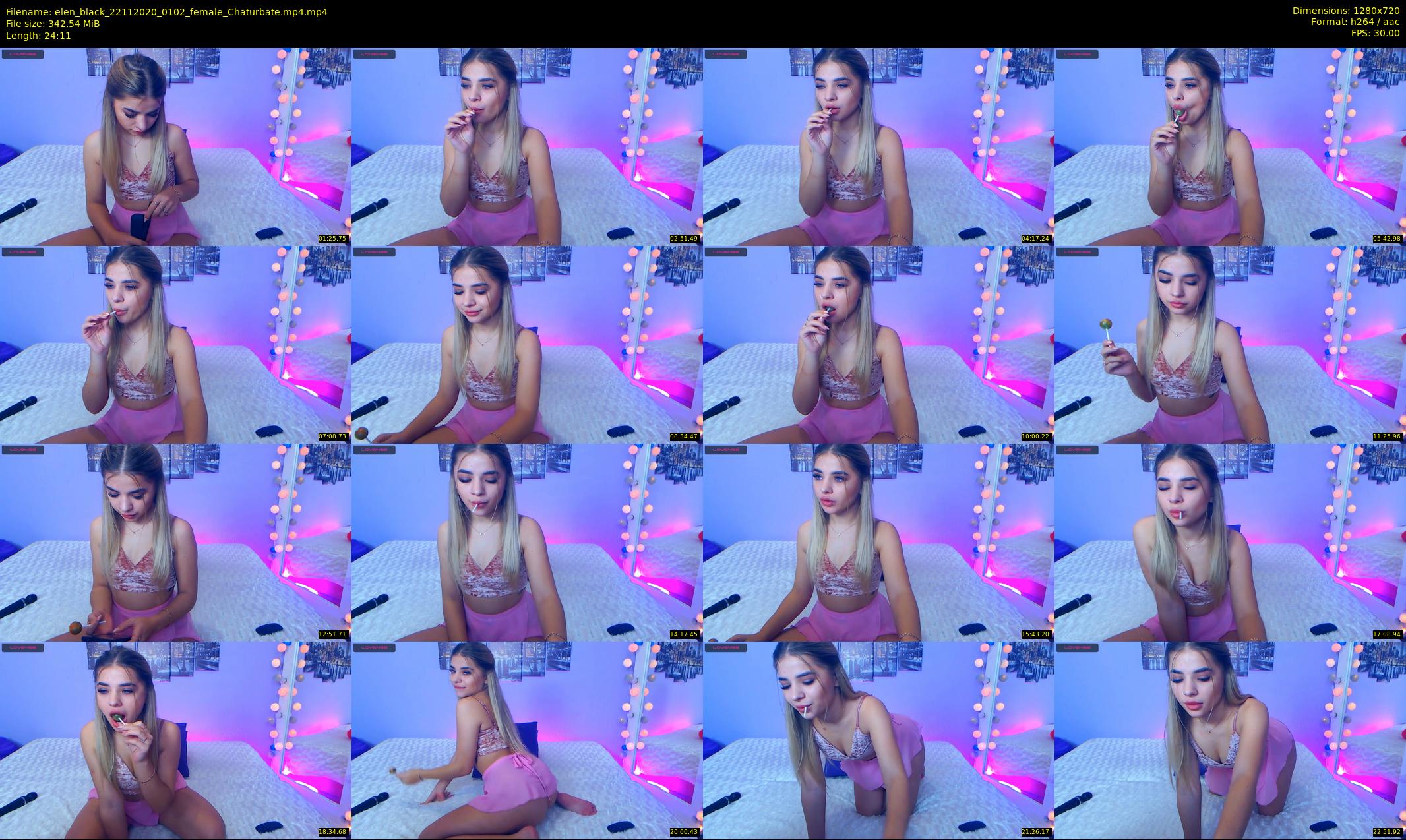 elen_black — 25 minute Chaturbate female cam show recording, 720p, Nov 22, 2020