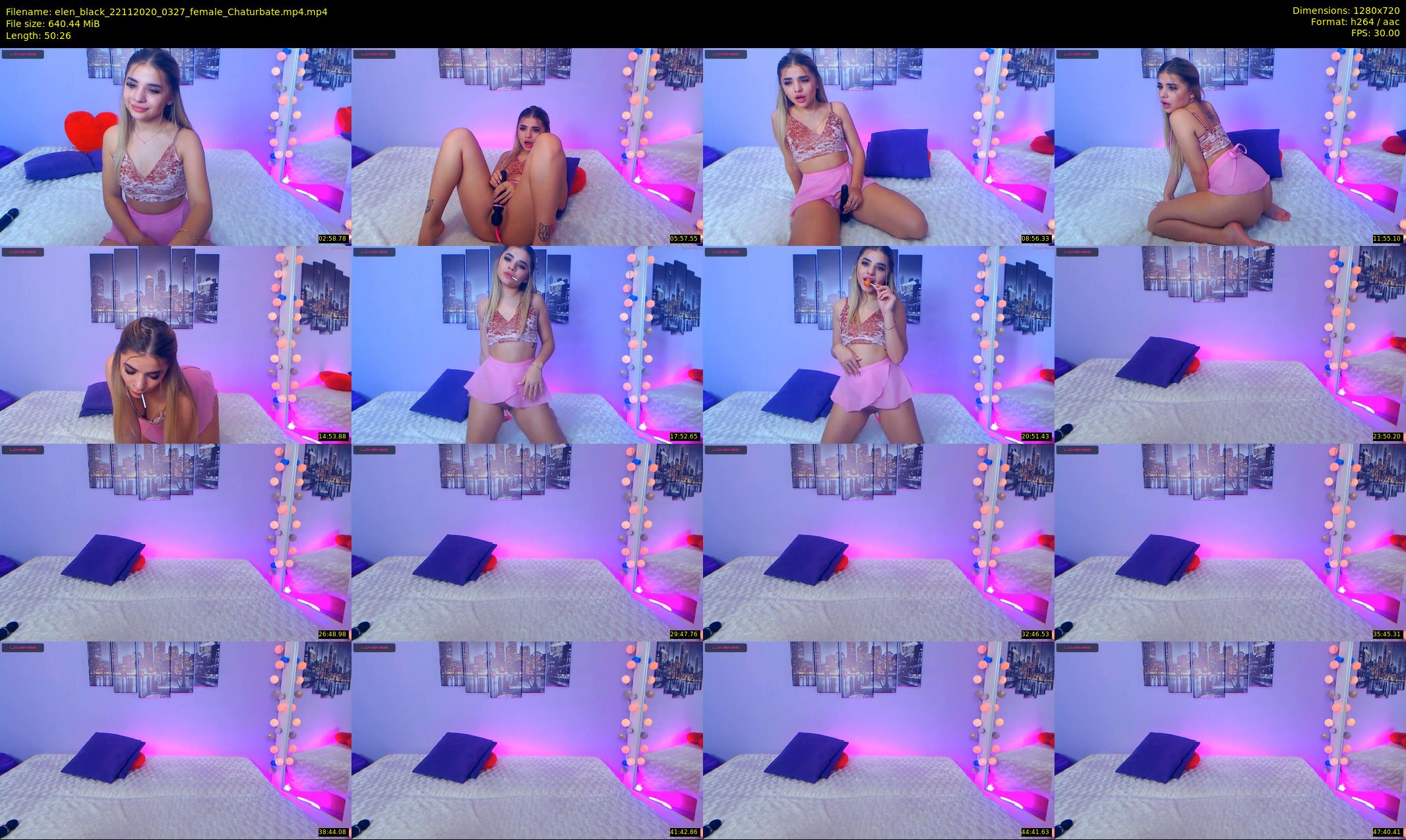 elen_black — 51 minute Chaturbate female cam show recording, 720p, Nov 22, 2020
