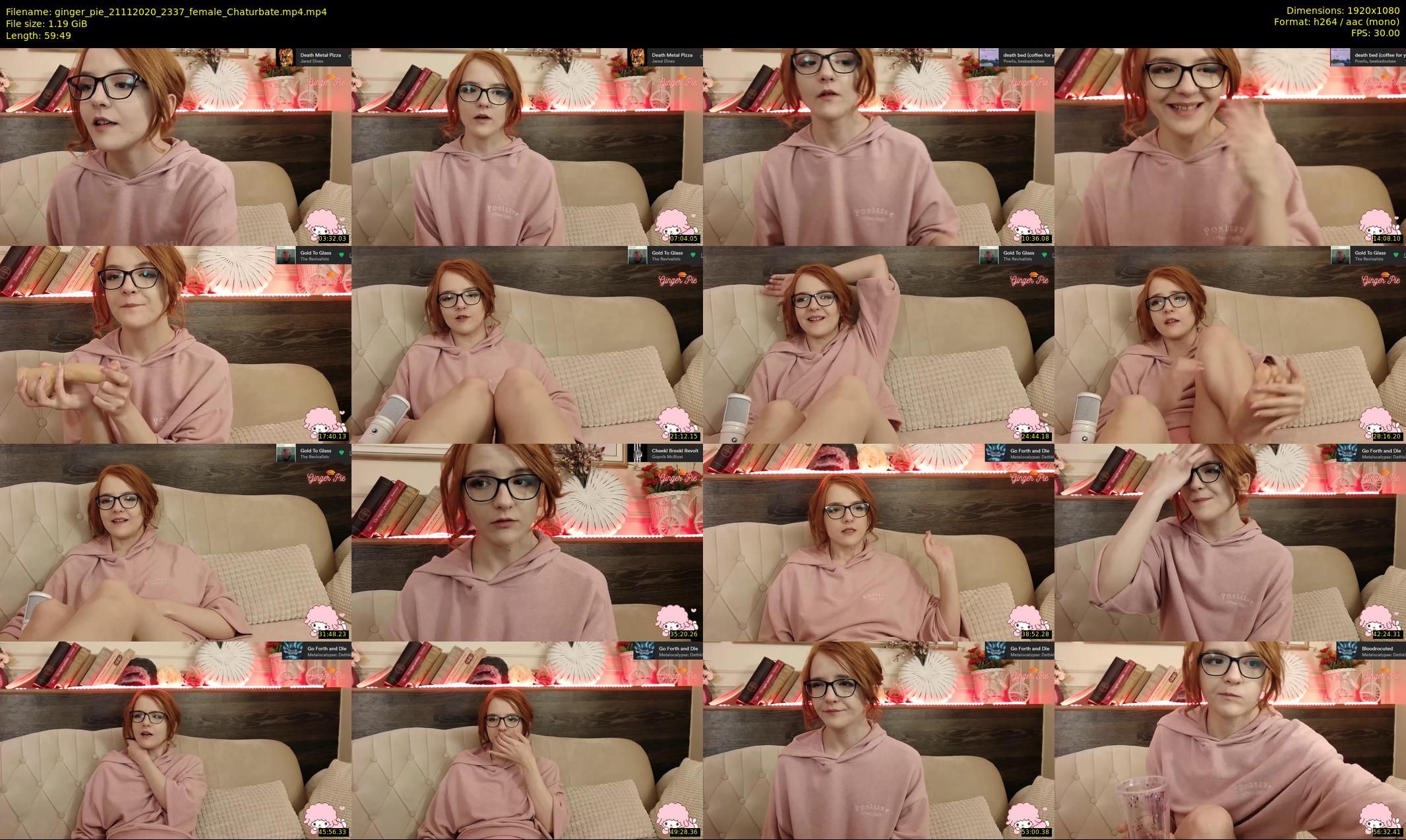 ginger_pie — 60 minute Chaturbate female cam show recording, 1080p, Nov 21, 2020