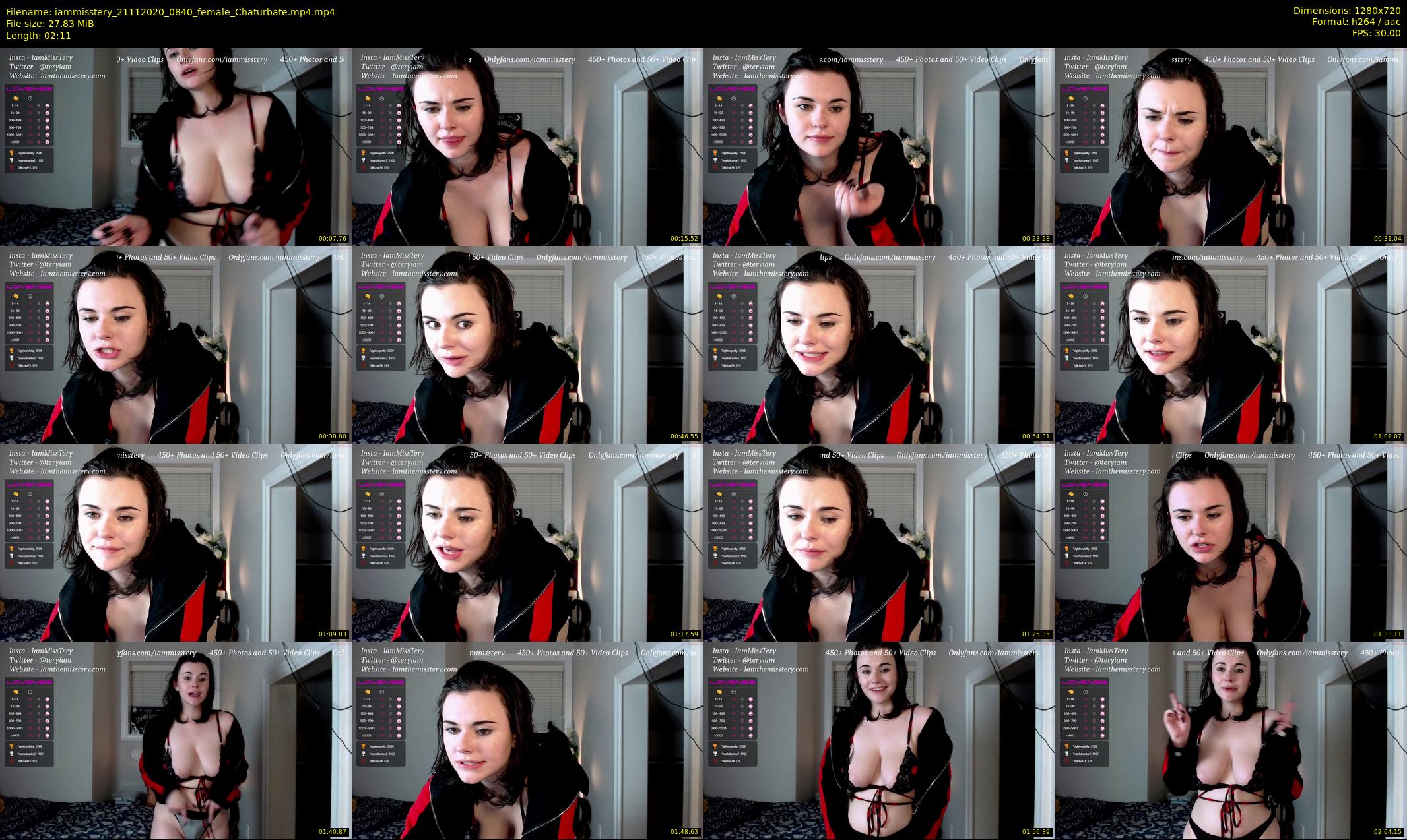 iammisstery — 3 minute Chaturbate female cam show recording, 720p, Nov 21, 2020