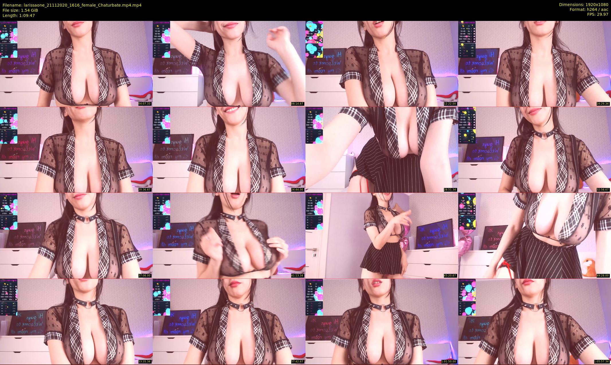 larissaone — 70 minute Chaturbate female cam show recording, 1080p, Nov 21, 2020