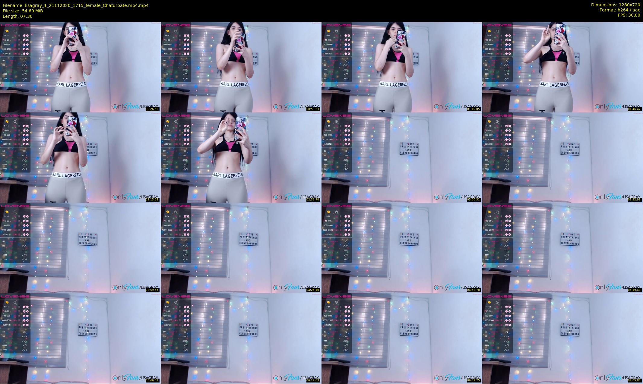 lisagray_1 — 8 minute Chaturbate female cam show recording, 720p, Nov 21, 2020