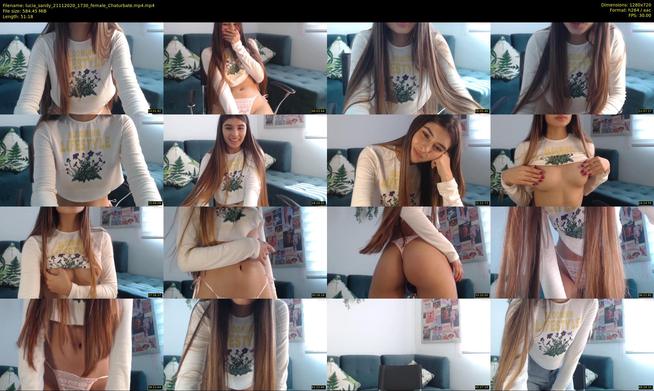 lucia_sandy — 52 minute Chaturbate female cam show recording, 720p, Nov 21, 2020