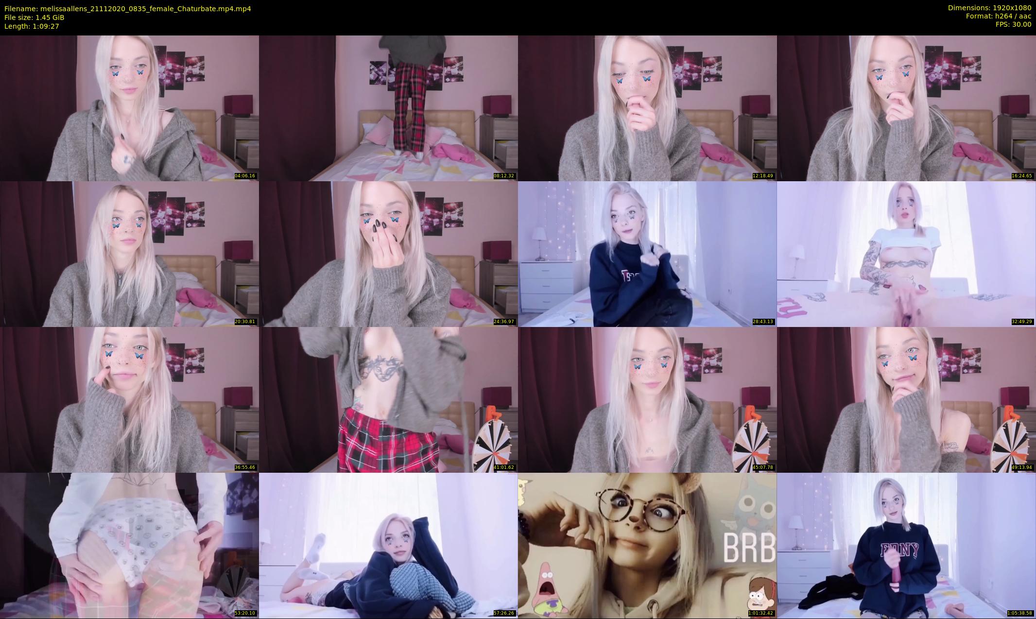 melissaallens — 70 minute Chaturbate female cam show recording, 1080p, Nov 21, 2020