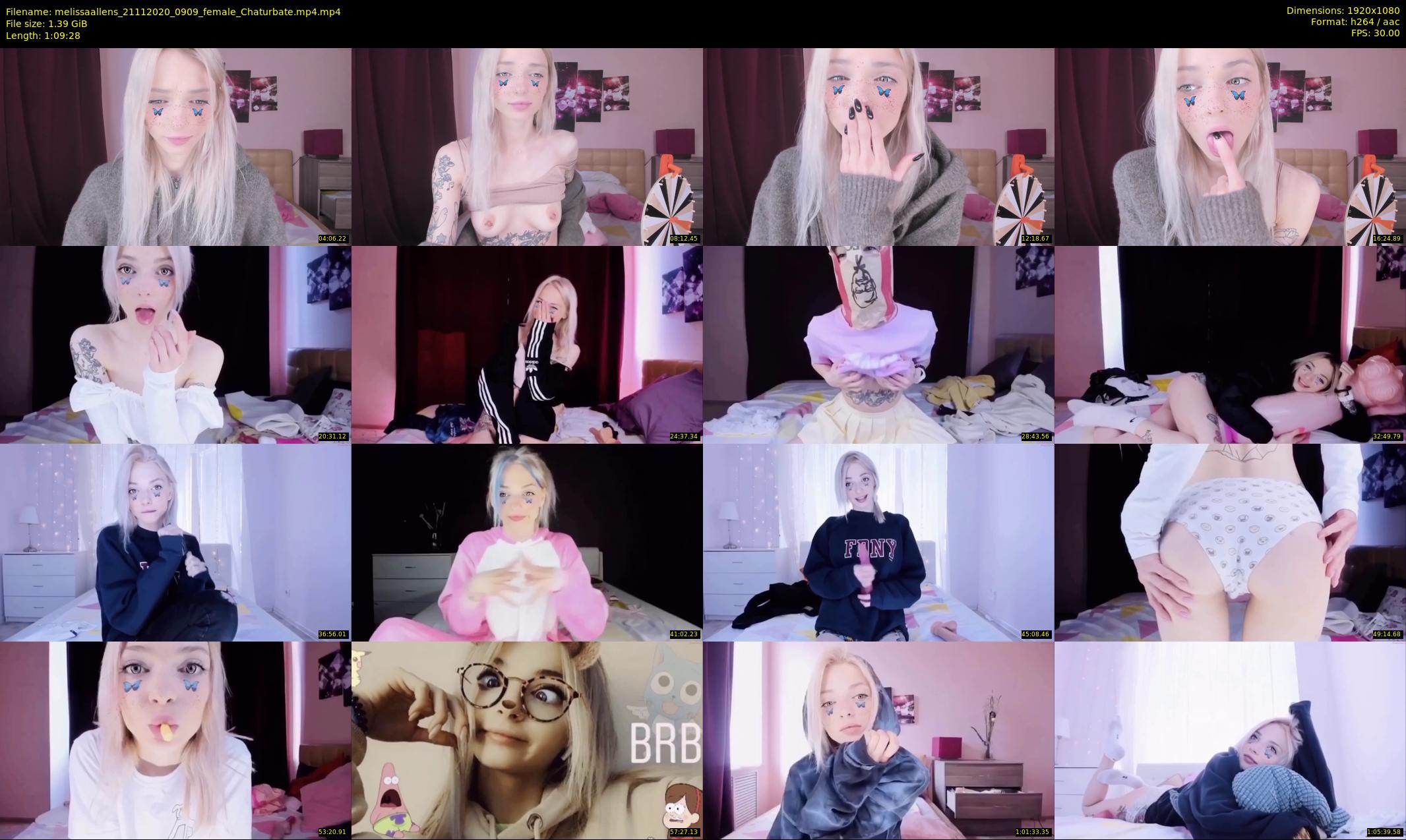 melissaallens — 70 minute Chaturbate female cam show recording, 1080p, Nov 21, 2020