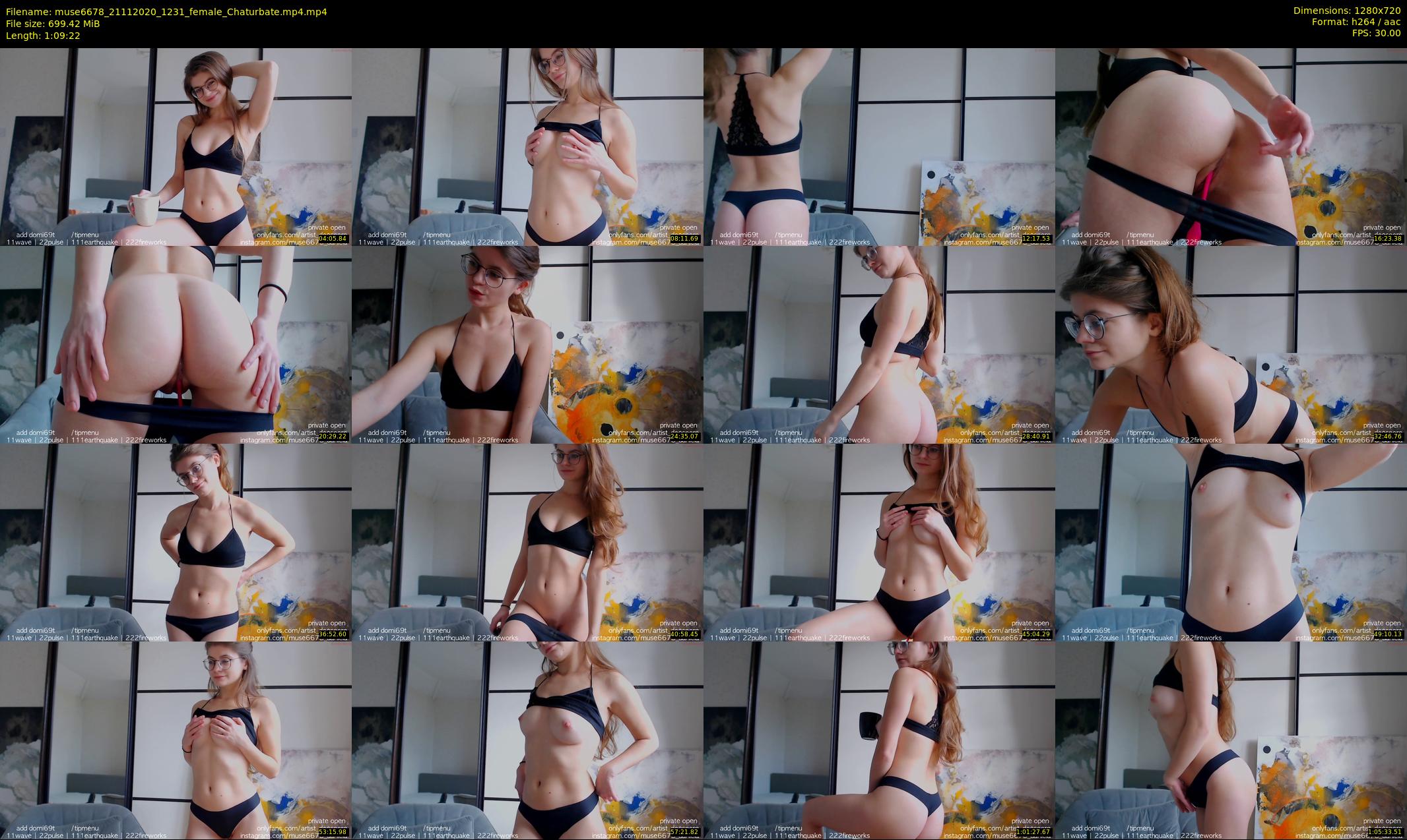 muse6678 — 70 minute Chaturbate female cam show recording, 720p, Nov 21, 2020