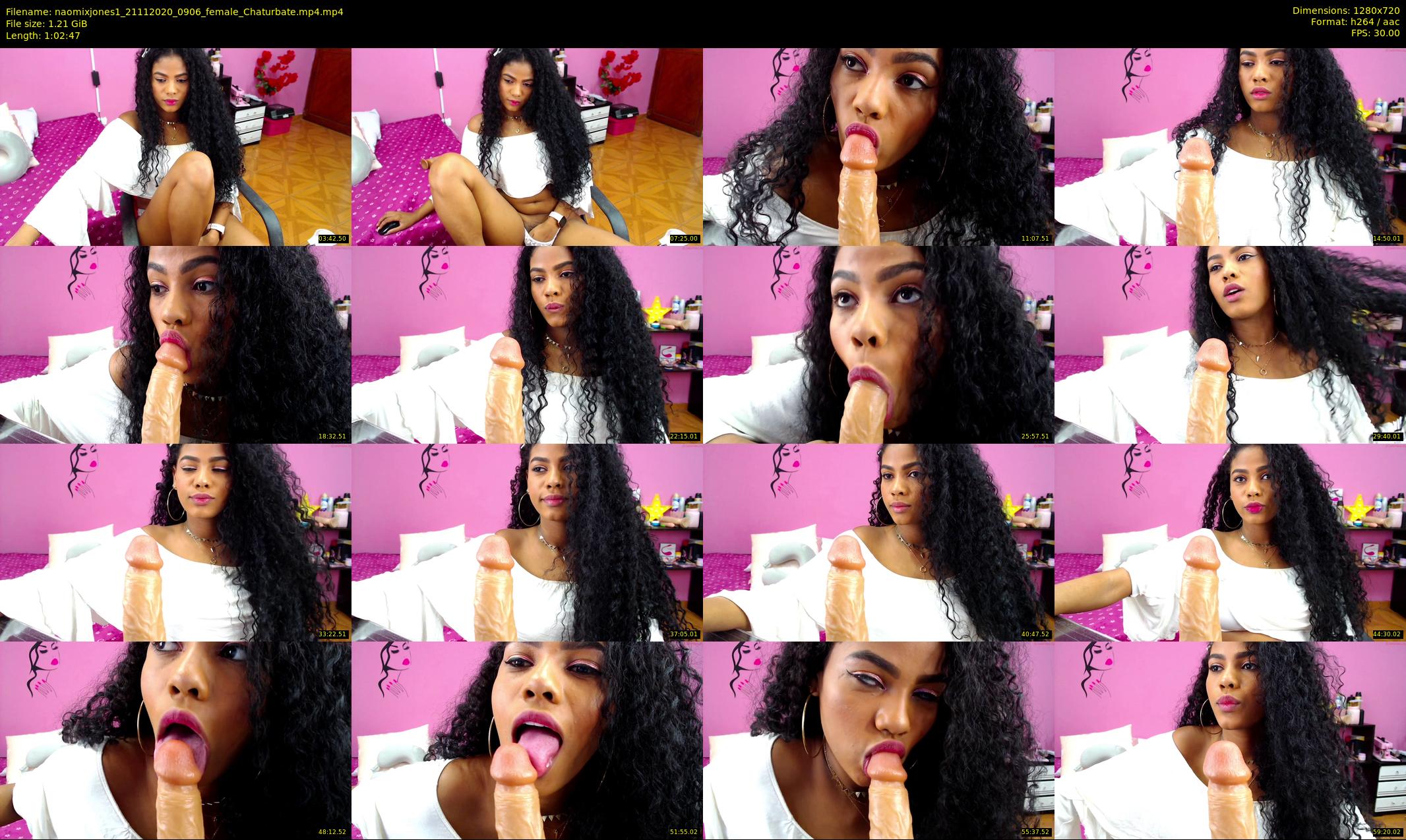 naomixjones1 — 63 minute Chaturbate female cam show recording, 720p, Nov 21, 2020