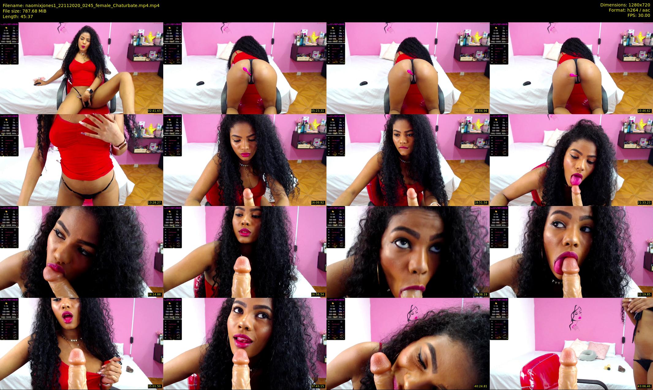 naomixjones1 — 46 minute Chaturbate female cam show recording, 720p, Nov 22, 2020