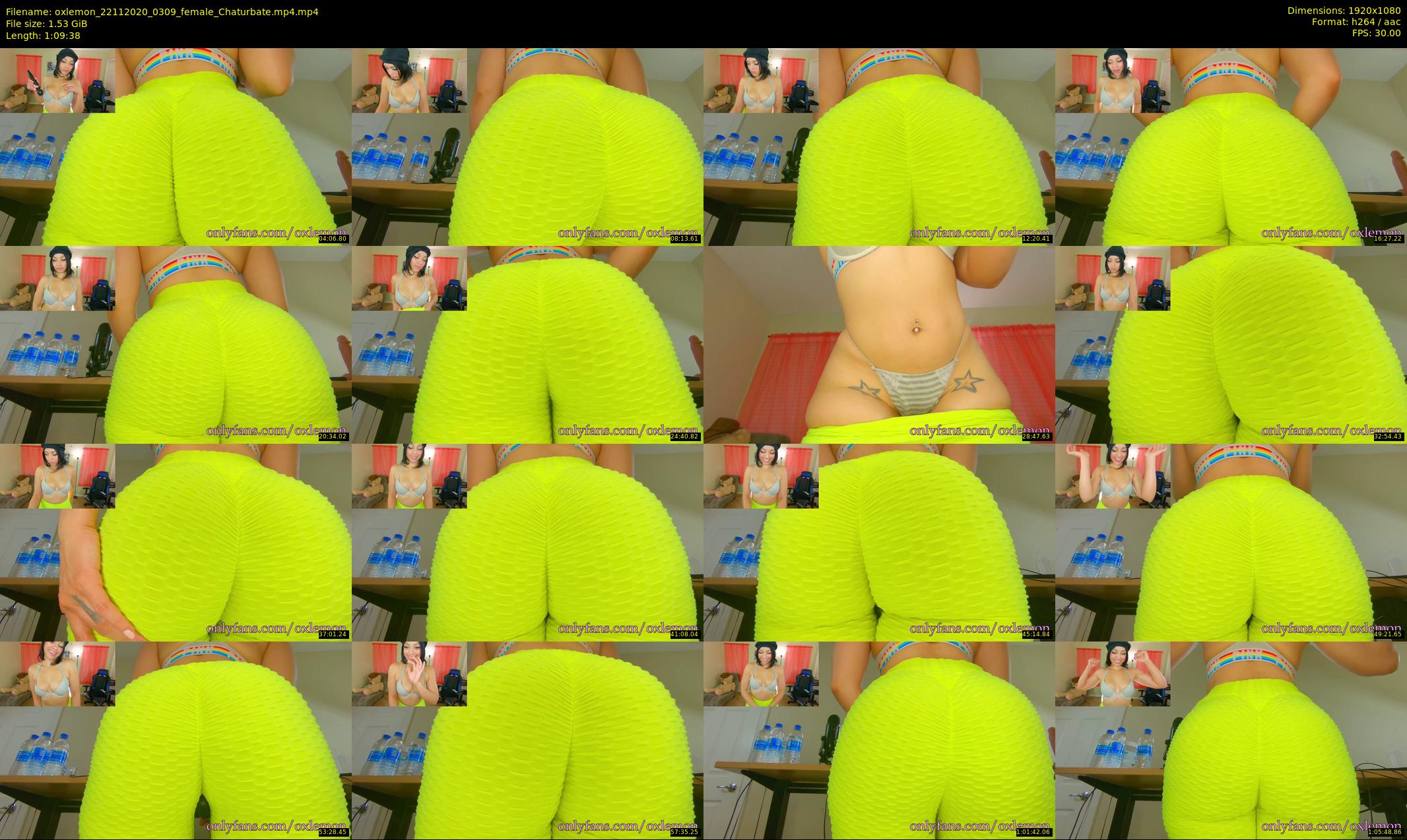 oxlemon — 70 minute Chaturbate female cam show recording, 1080p, Nov 22, 2020