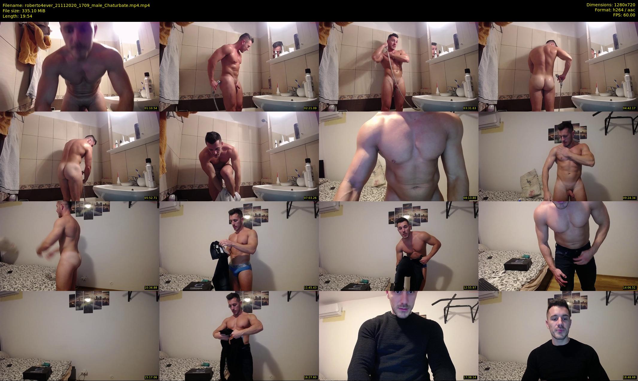roberto4ever — 20 minute Chaturbate male cam show recording, 720p, Nov 21, 2020