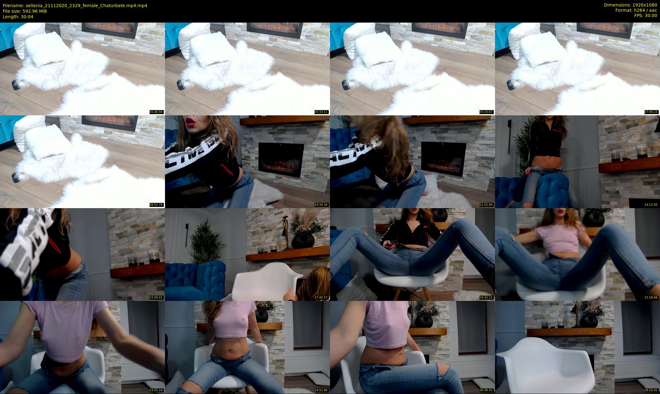 sellenia — 31 minute Chaturbate female cam show recording, 1080p, Nov 21, 2020