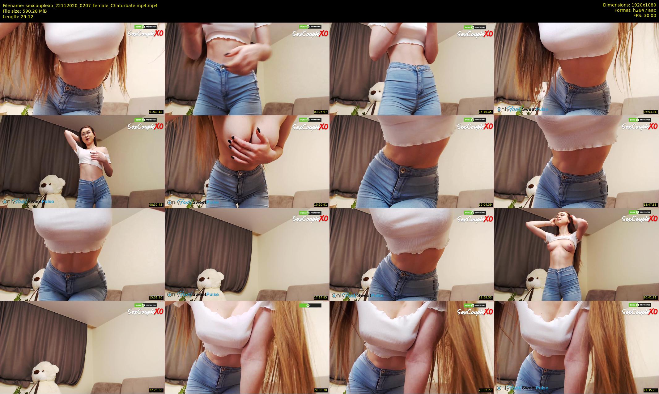 sexcouplexo — 30 minute Chaturbate couple cam show recording, 1080p, Nov 22, 2020