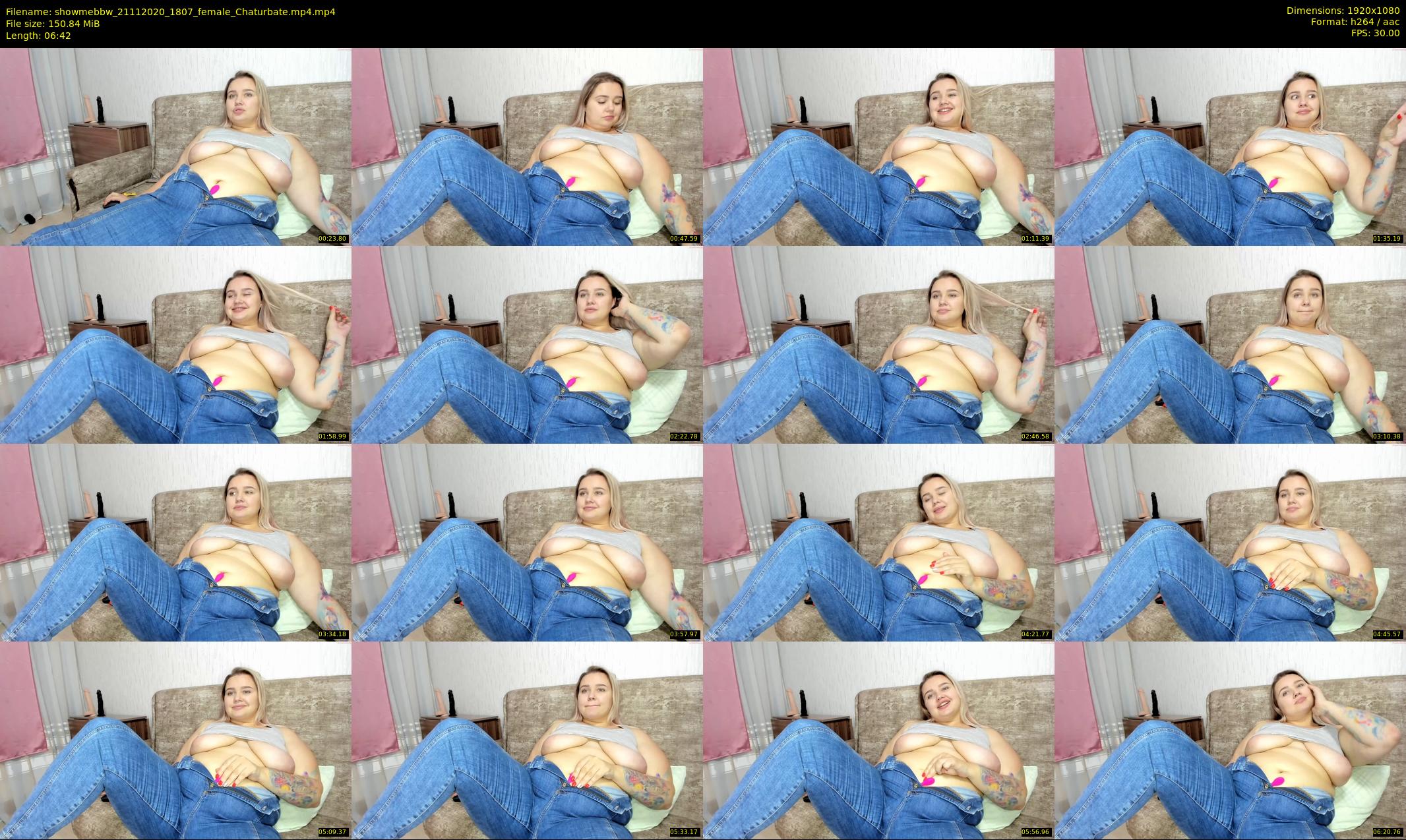showmebbw — 7 minute Chaturbate female cam show recording, 1080p, Nov 21, 2020