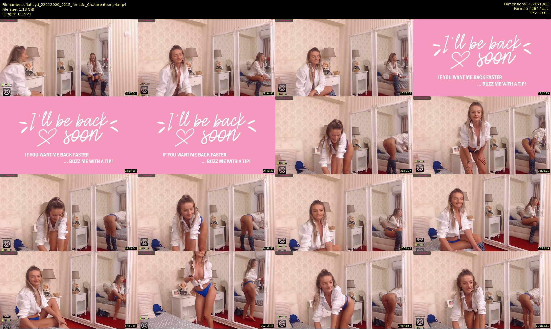 sofialloyd — 76 minute Chaturbate female cam show recording, 1080p, Nov 22, 2020
