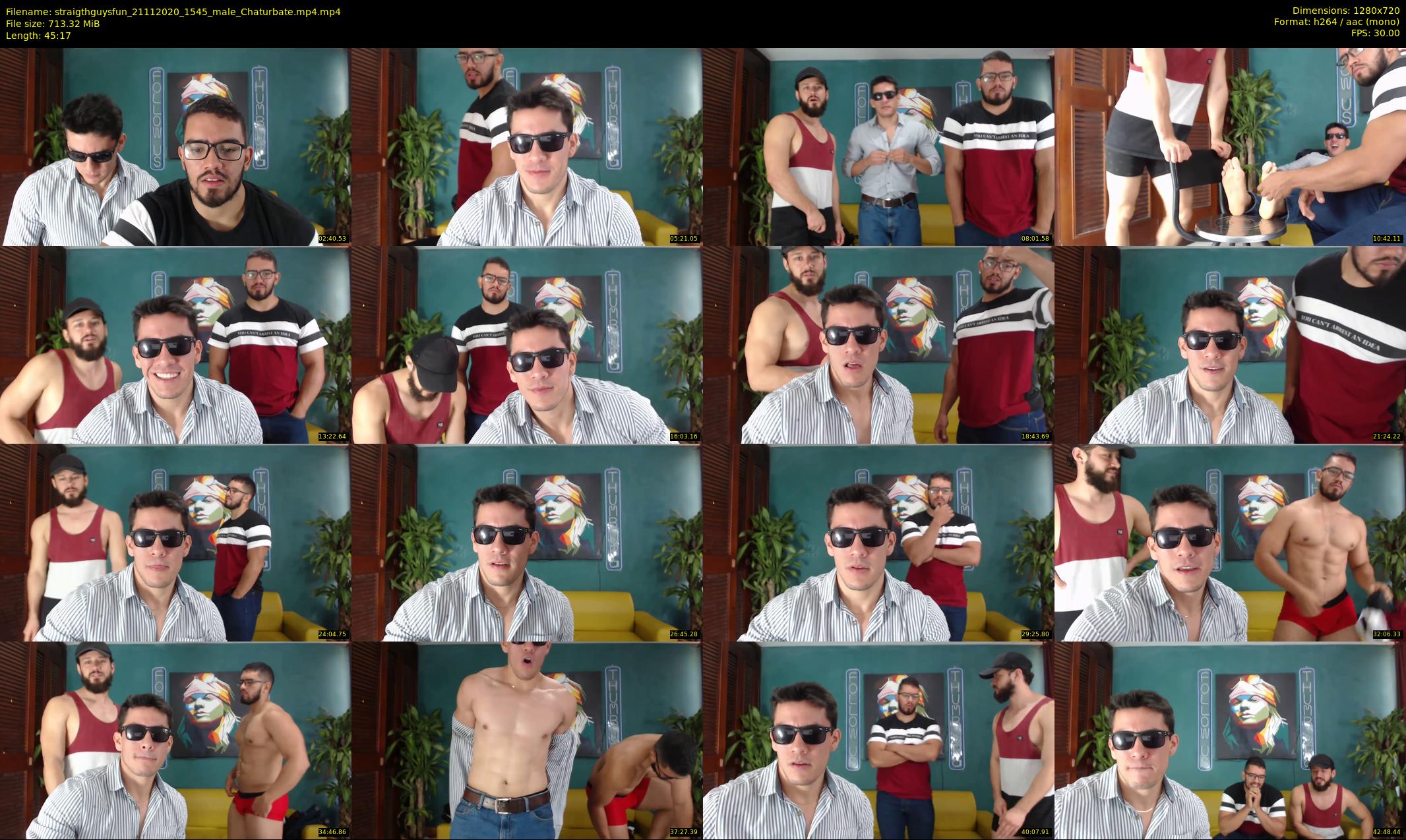straigthguysfun — 46 minute Chaturbate male cam show recording, 720p, Nov 21, 2020