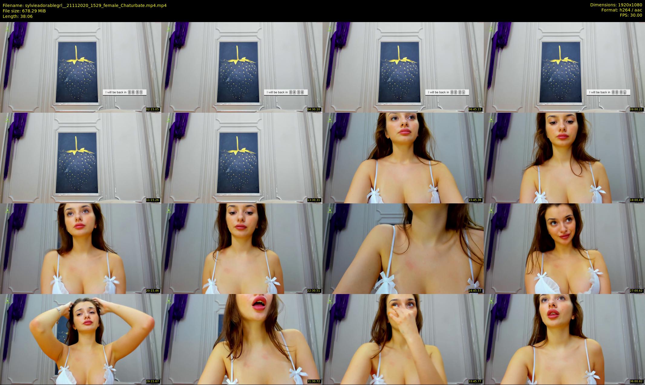 sylvieadorablegrl_ — 39 minute Chaturbate female cam show recording, 1080p, Nov 21, 2020