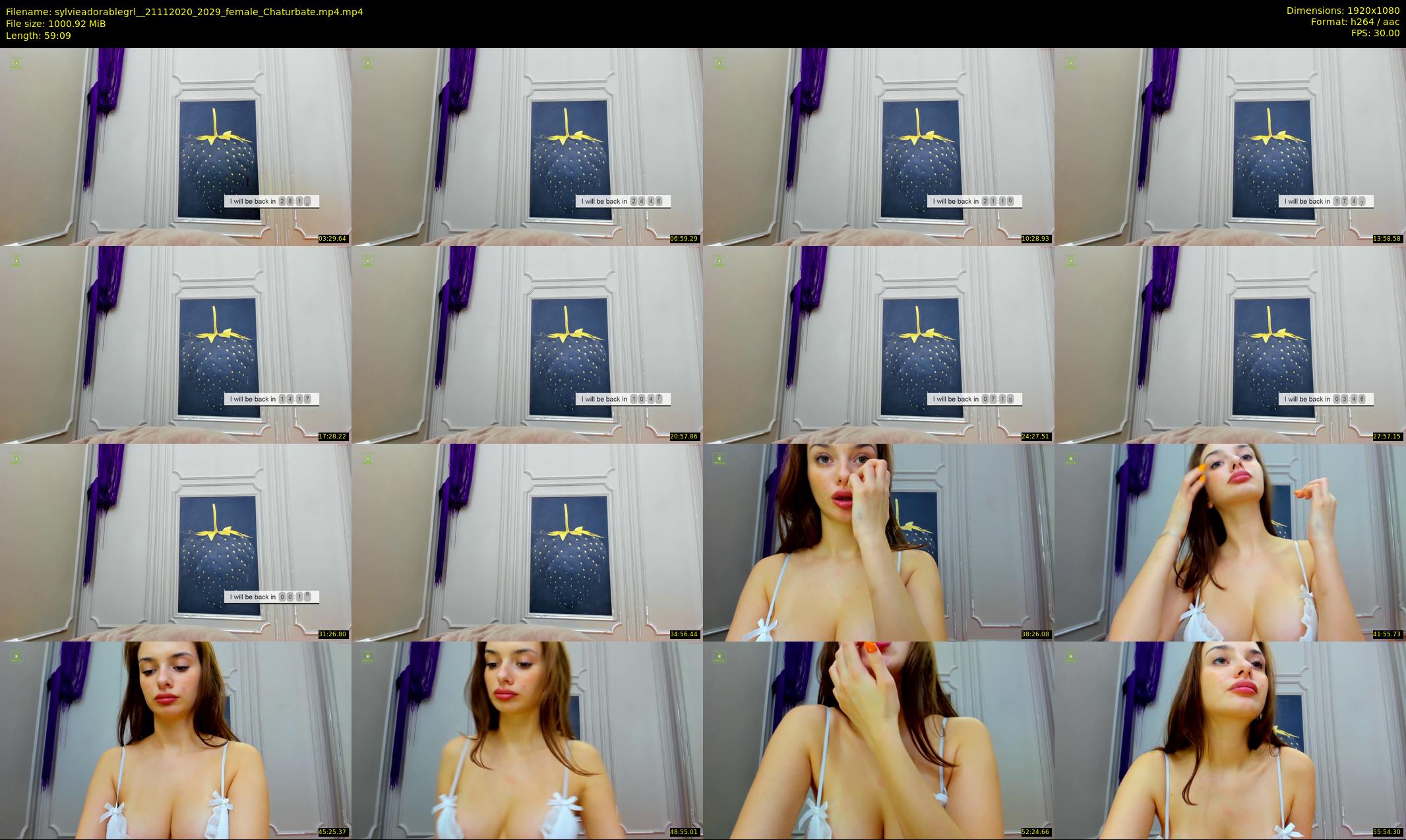 sylvieadorablegrl_ — 60 minute Chaturbate female cam show recording, 1080p, Nov 21, 2020