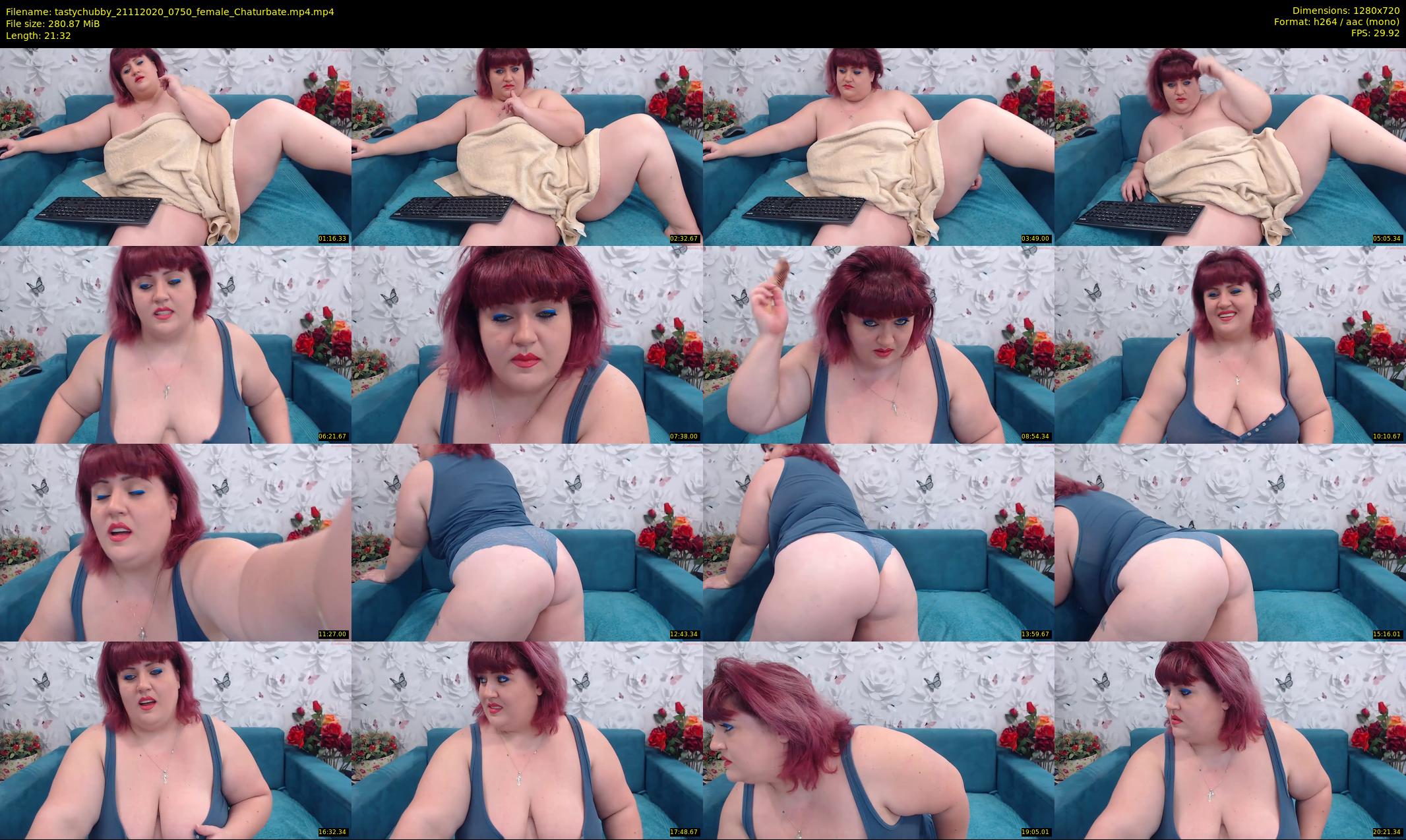 tastychubby — 22 minute Chaturbate female cam show recording, 720p, Nov 21, 2020
