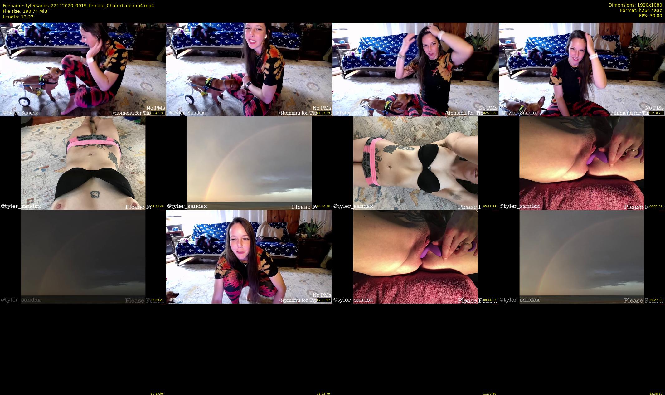 tylersands — 14 minute Chaturbate female cam show recording, 1080p, Nov 22, 2020