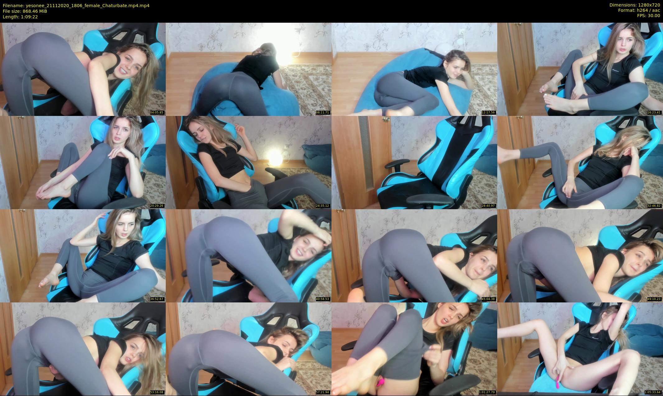 yesonee — 70 minute Chaturbate female cam show recording, 720p, Nov 21, 2020