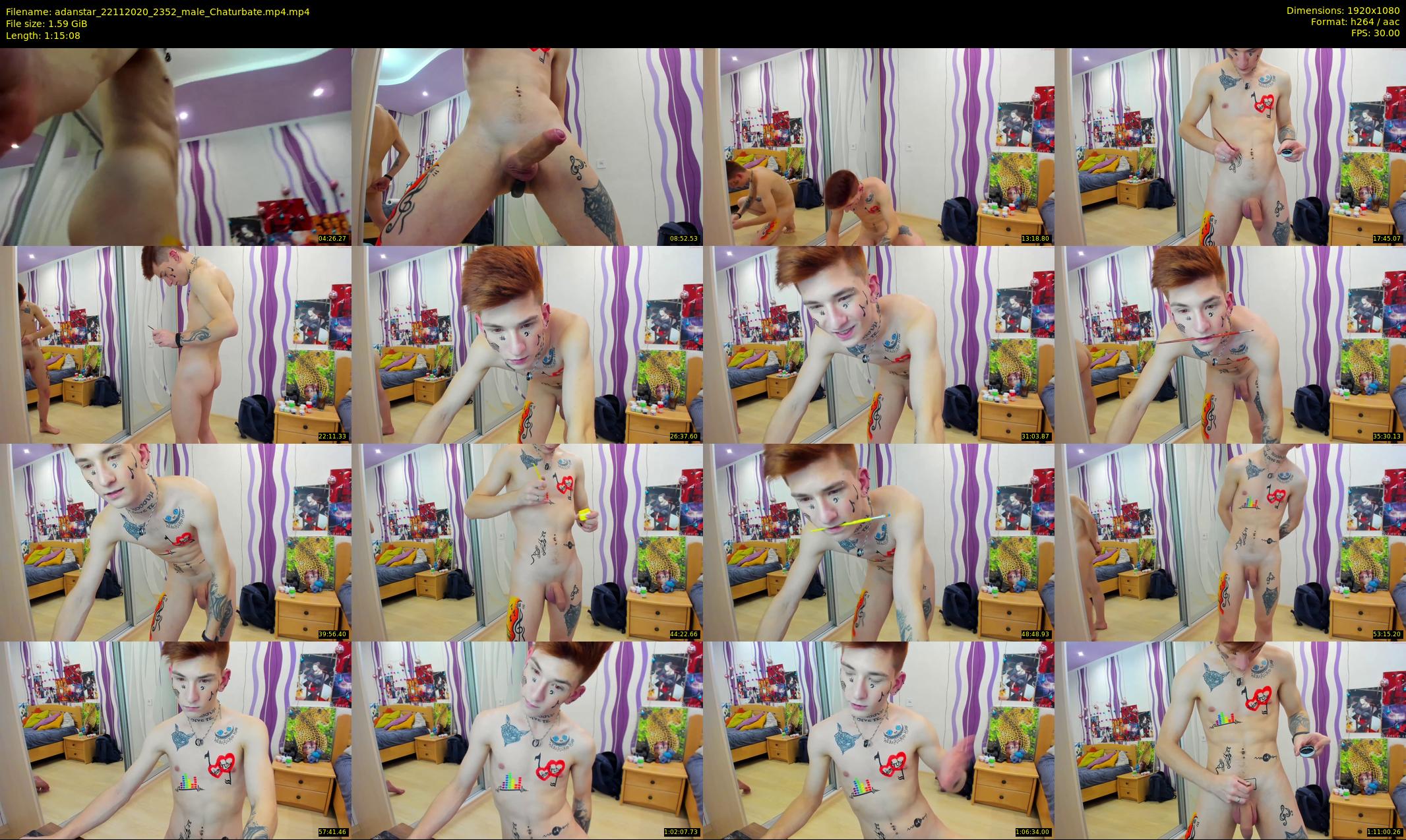 adanstar — 76 minute Chaturbate male cam show recording, 1080p, Nov 22, 2020
