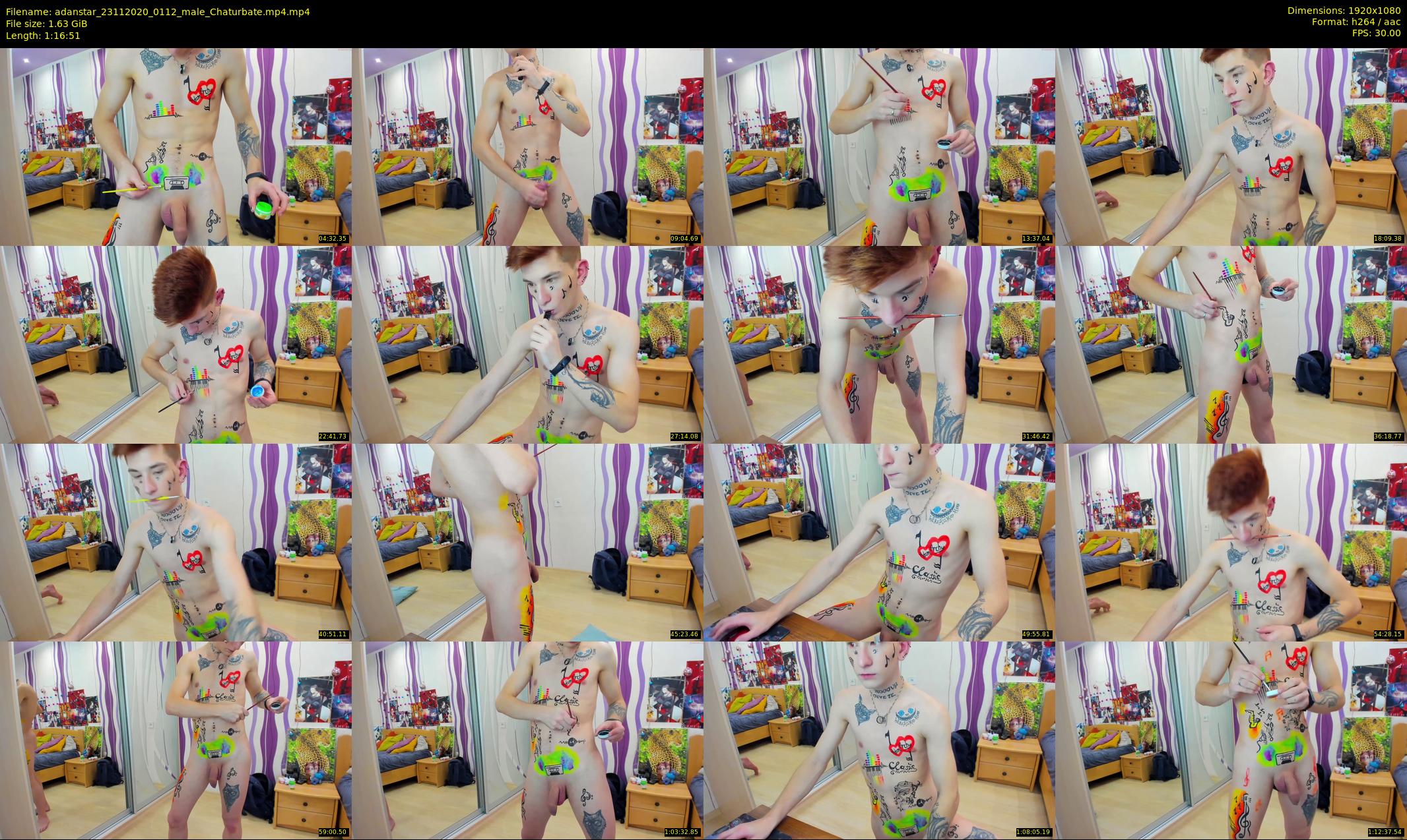 adanstar — 77 minute Chaturbate male cam show recording, 1080p, Nov 23, 2020