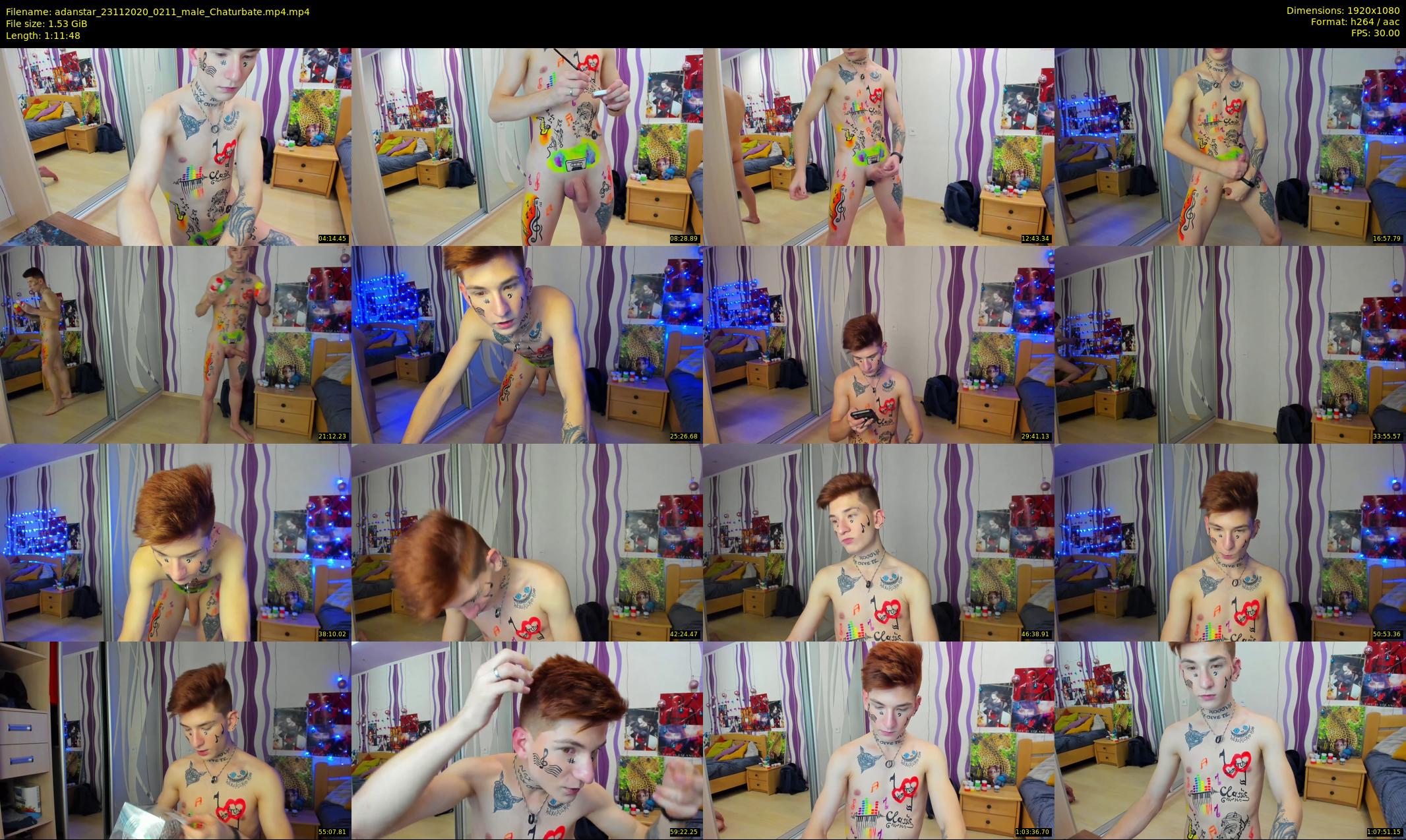 adanstar — 72 minute Chaturbate male cam show recording, 1080p, Nov 23, 2020