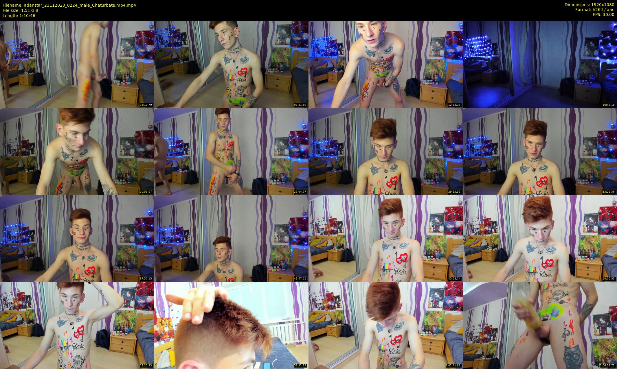 adanstar — 71 minute Chaturbate male cam show recording, 1080p, Nov 23, 2020