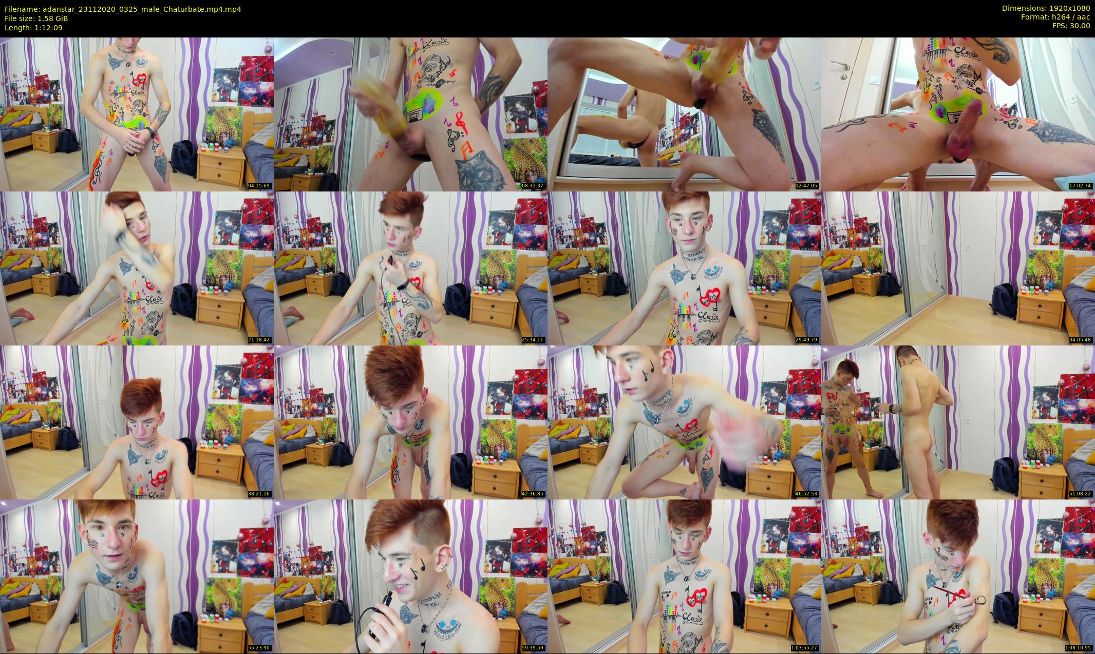adanstar — 73 minute Chaturbate male cam show recording, 1080p, Nov 23, 2020
