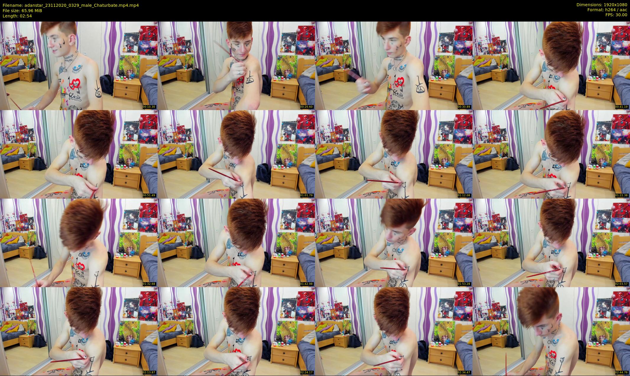 adanstar — 3 minute Chaturbate male cam show recording, 1080p, Nov 23, 2020
