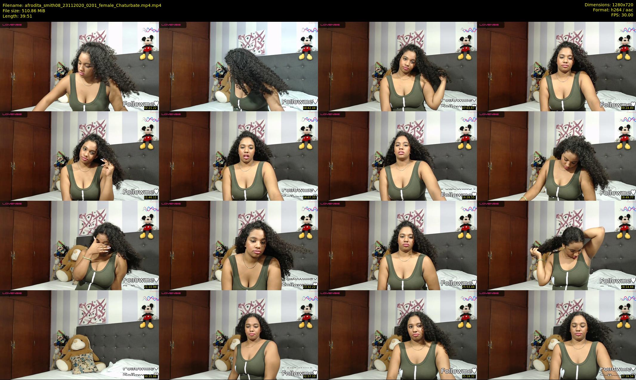 afrodita_smith08 — 40 minute Chaturbate female cam show recording, 720p, Nov 23, 2020