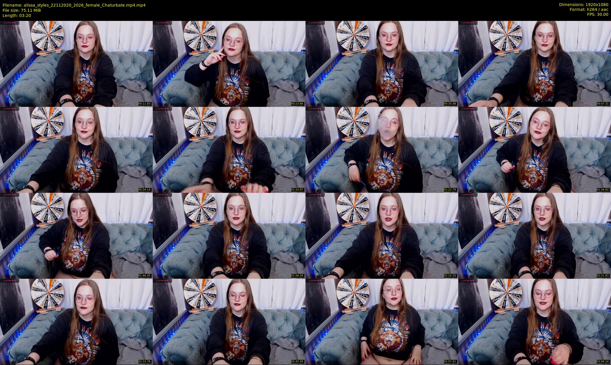 alissa_styles — 4 minute Chaturbate female cam show recording, 1080p, Nov 22, 2020