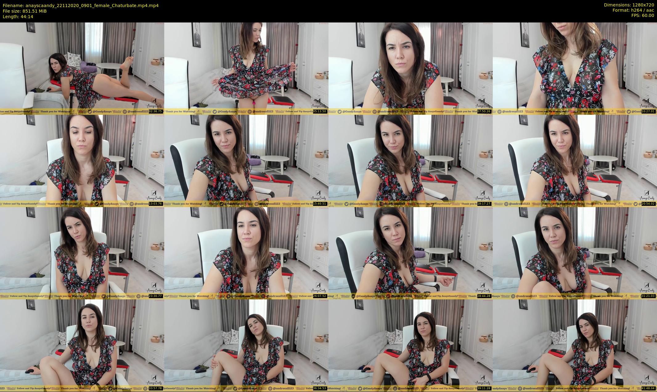 anayscaandy — 45 minute Chaturbate female cam show recording, 720p, Nov 22, 2020