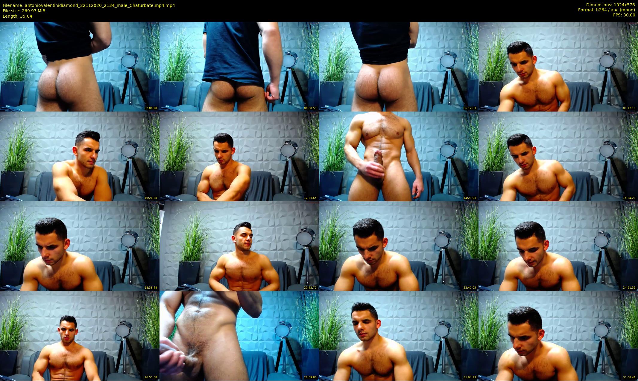 antoniovalentinidiamond — 36 minute Chaturbate male cam show recording, 480p, Nov 22, 2020