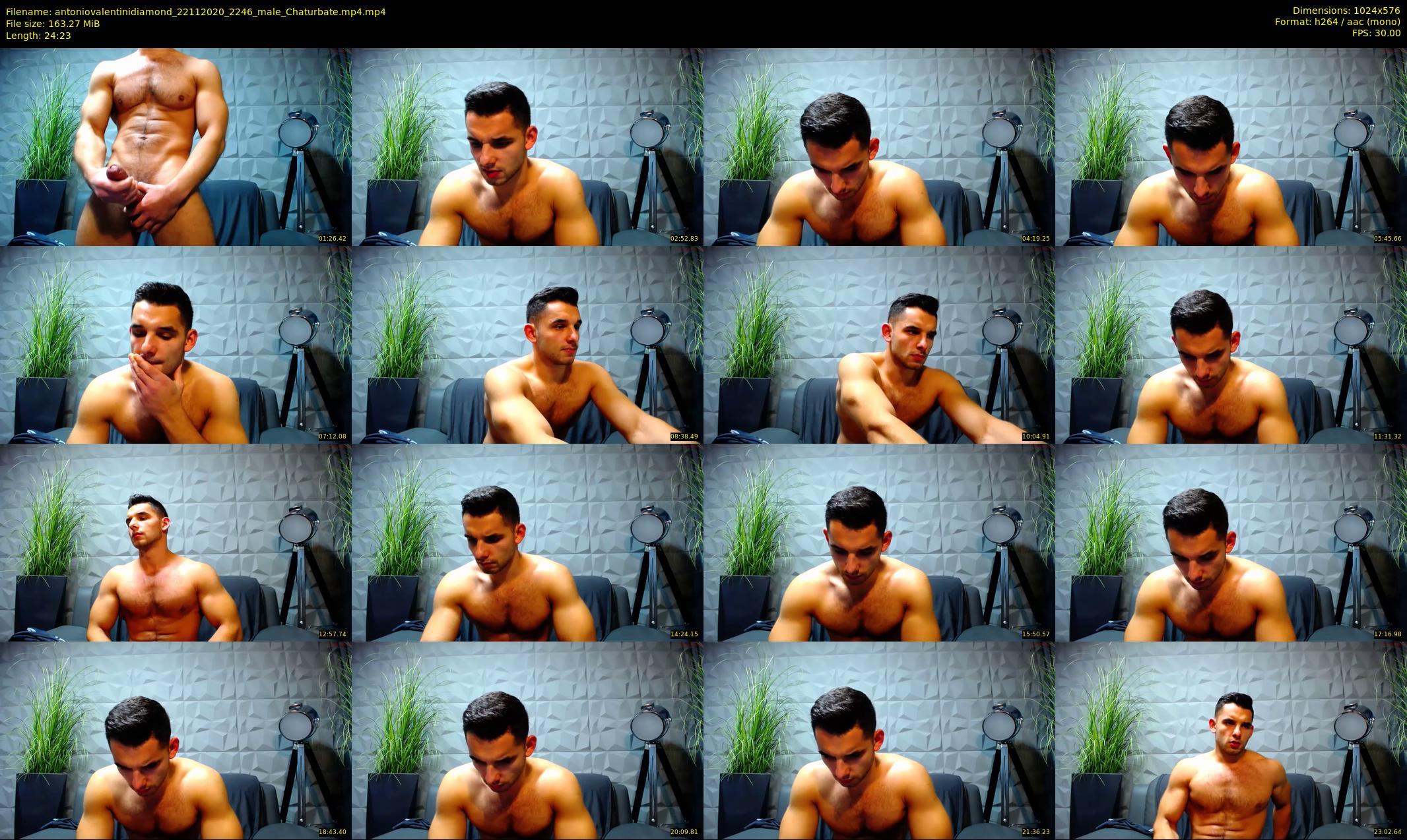 antoniovalentinidiamond — 25 minute Chaturbate male cam show recording, 480p, Nov 22, 2020